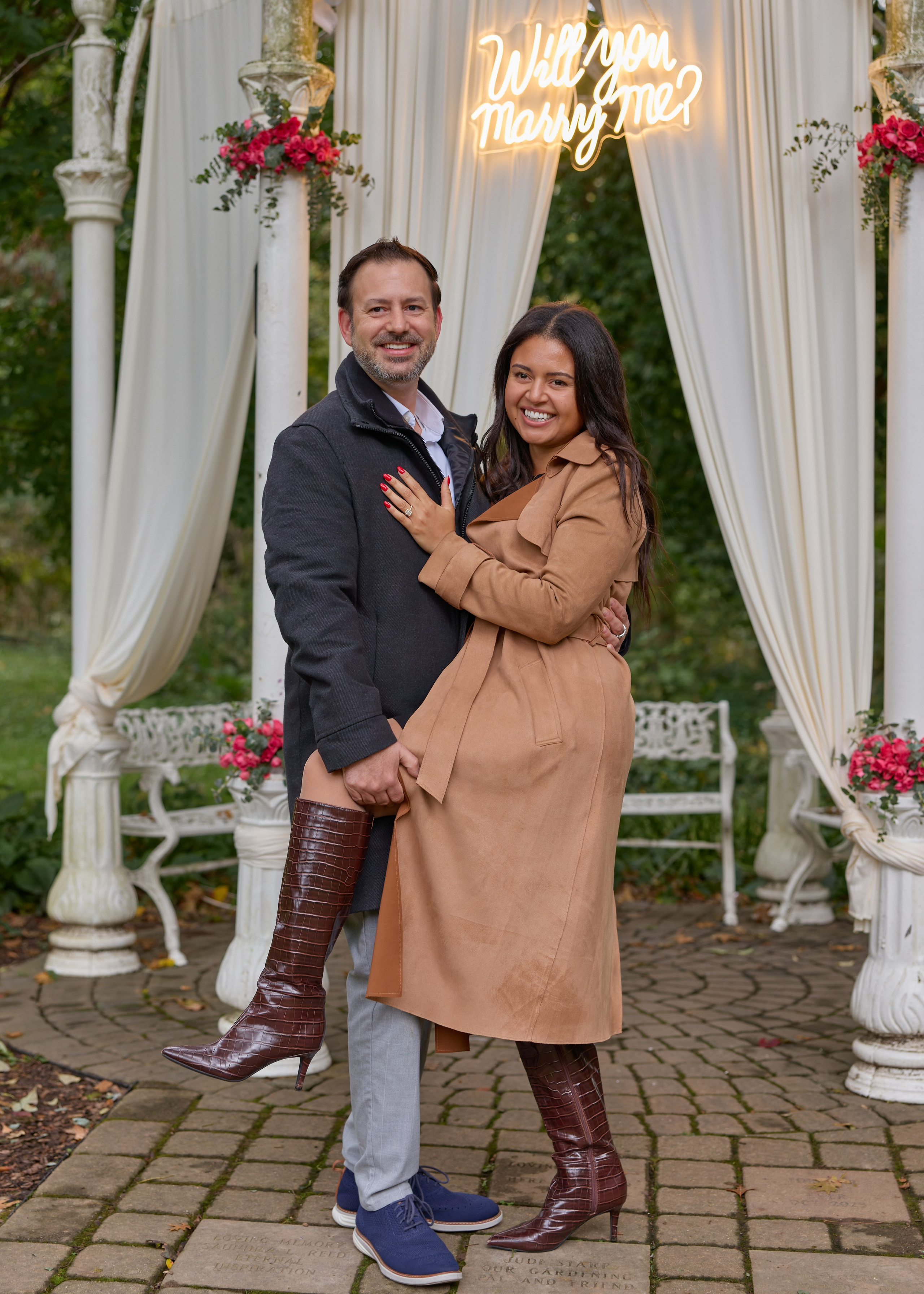 Park of Roses Proposal Photographer | Columbus Ohio