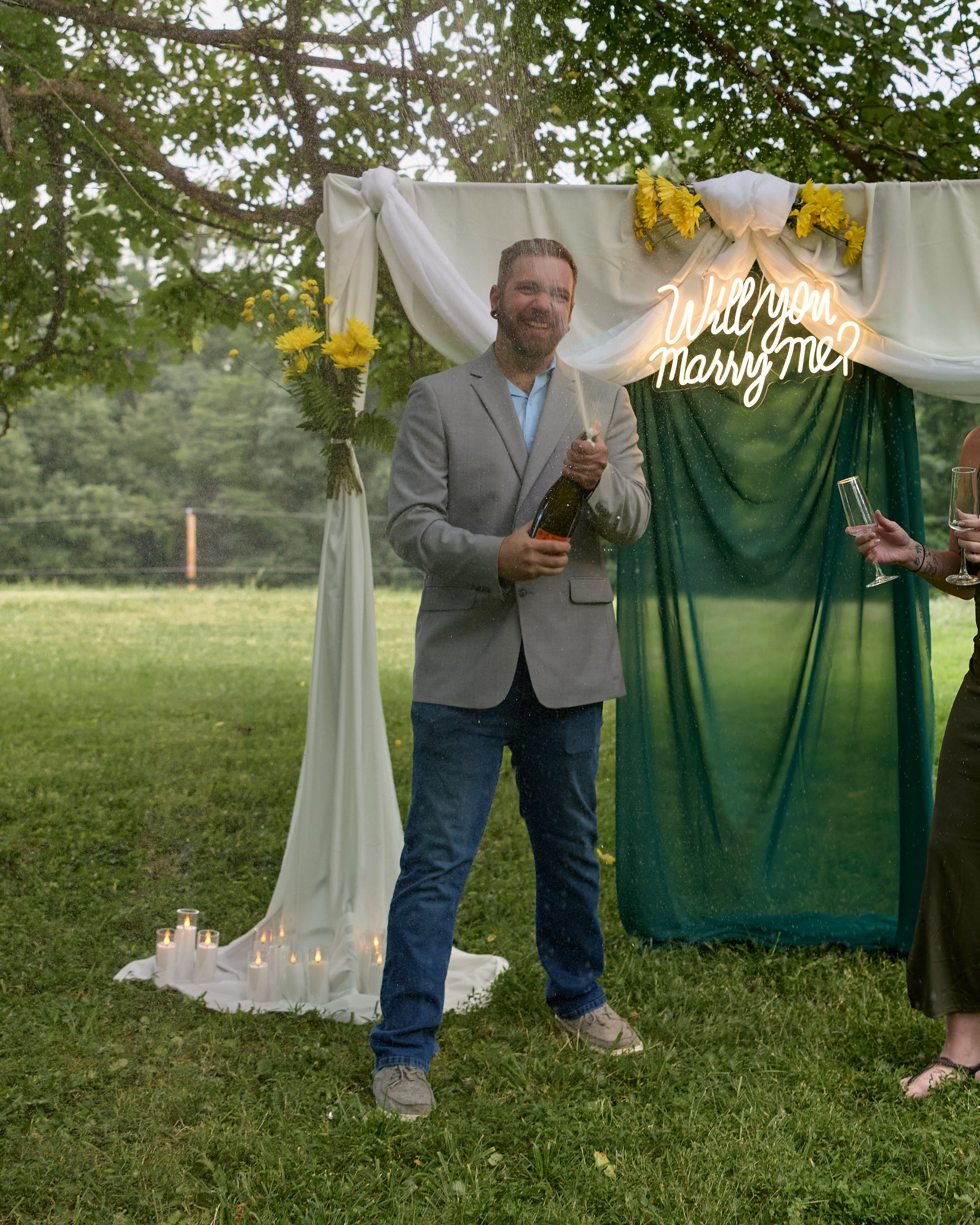 Hocking Hills Proposal Photographer | Romantic Ohio Proposal