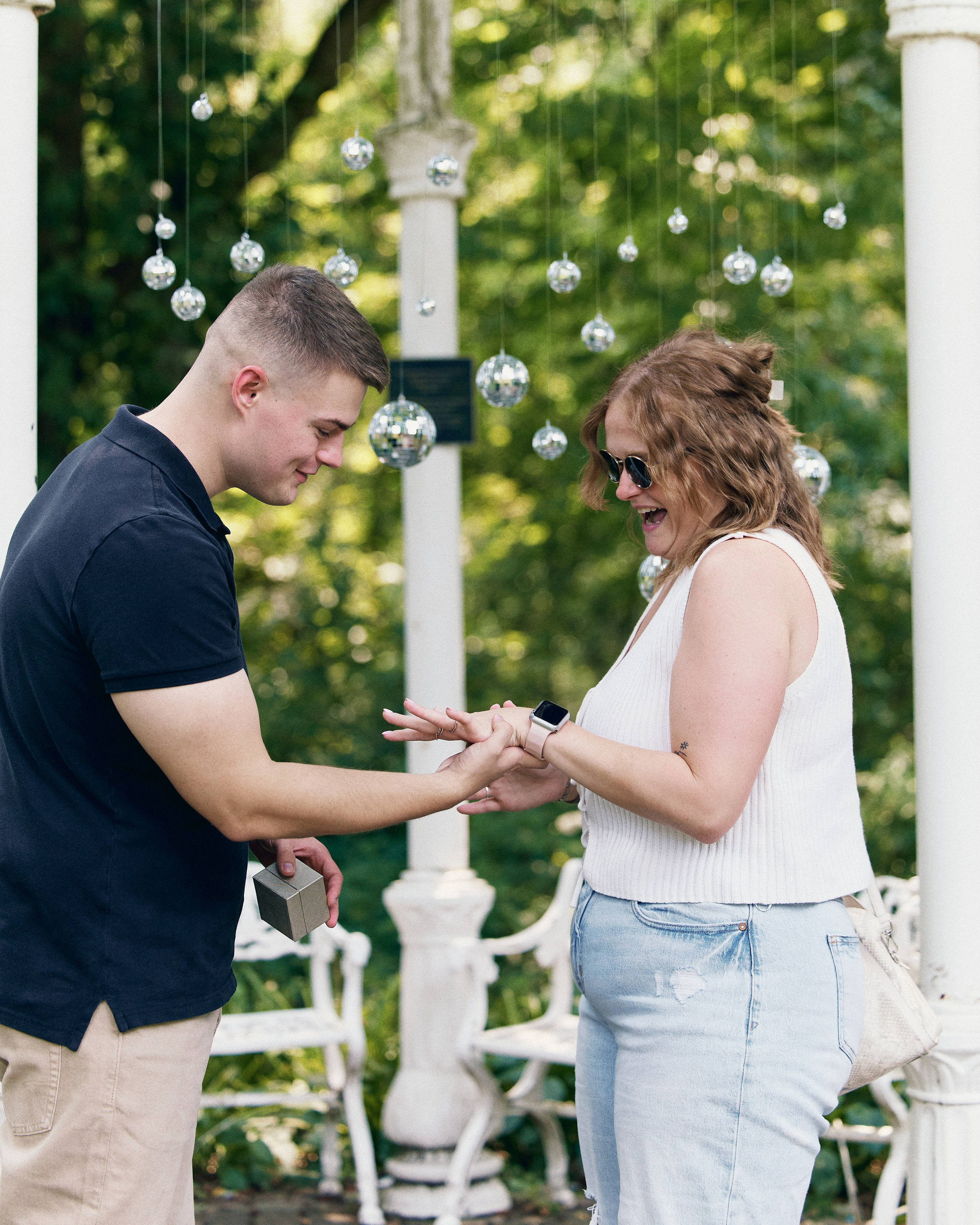 Park of Roses Gazebo Proposal | Columbus Ohio Photographer