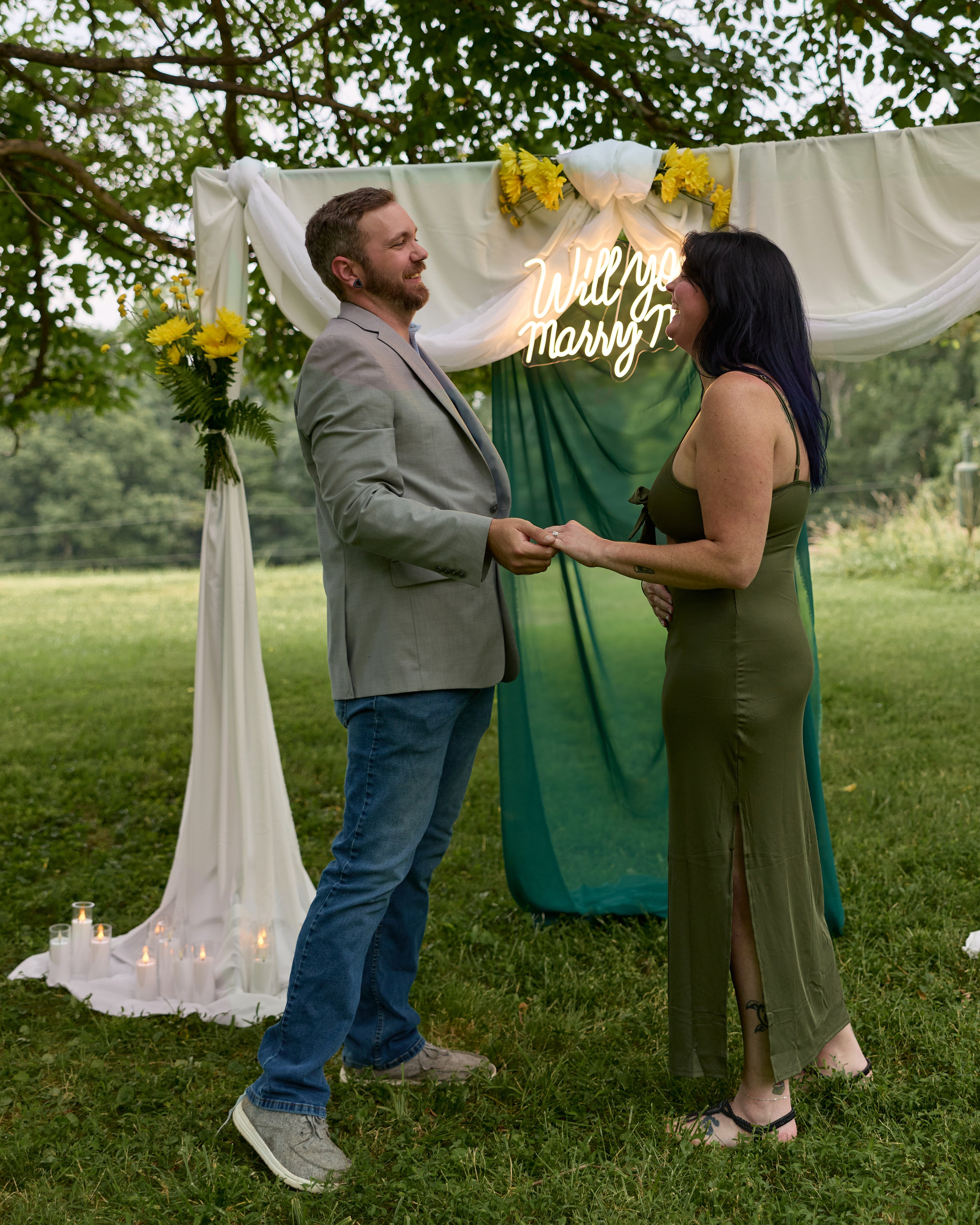 Hocking Hills Proposal Photographer | Romantic Ohio Proposal