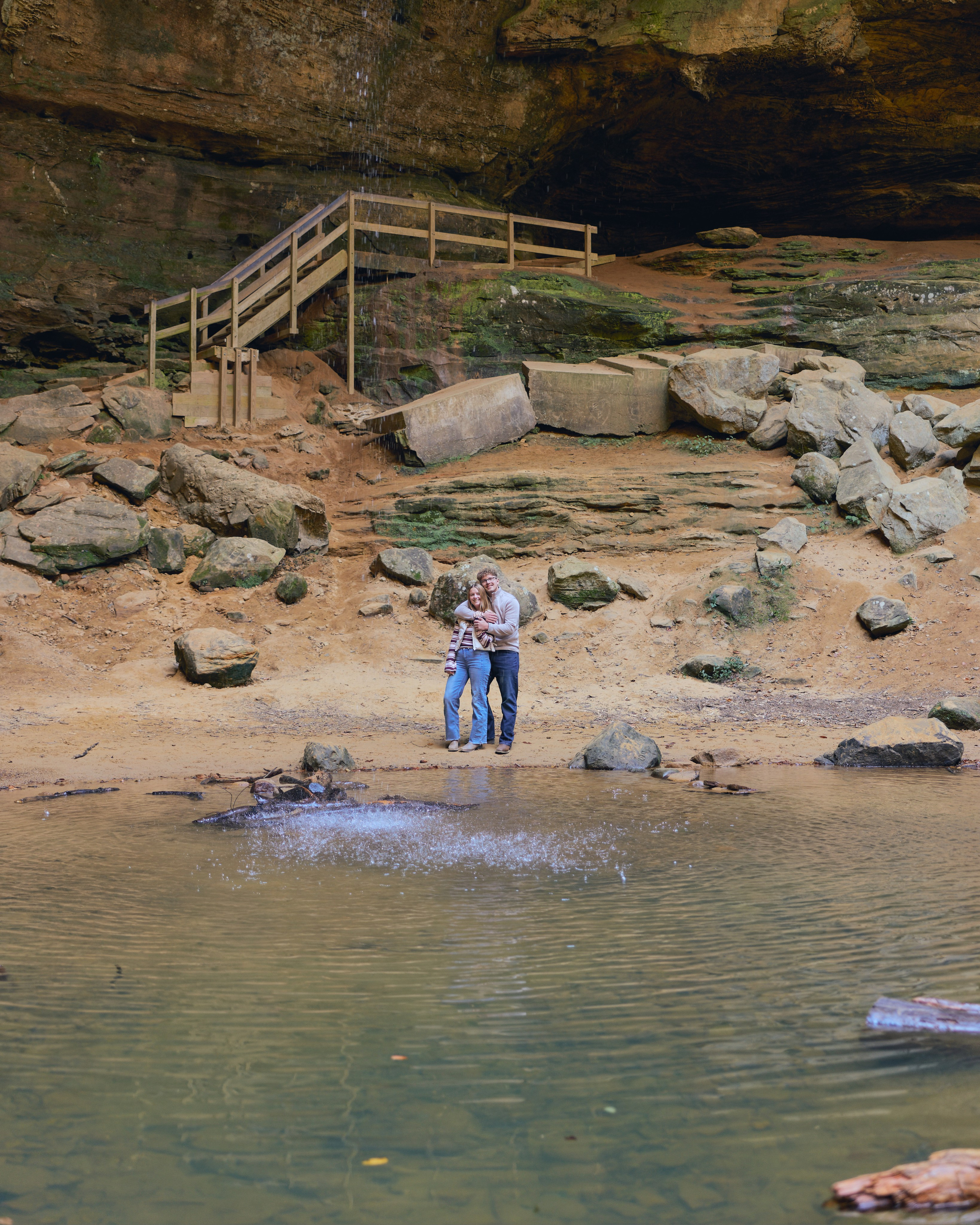 Ash Cave Proposal | Hocking Hills Ohio Proposal Photographer