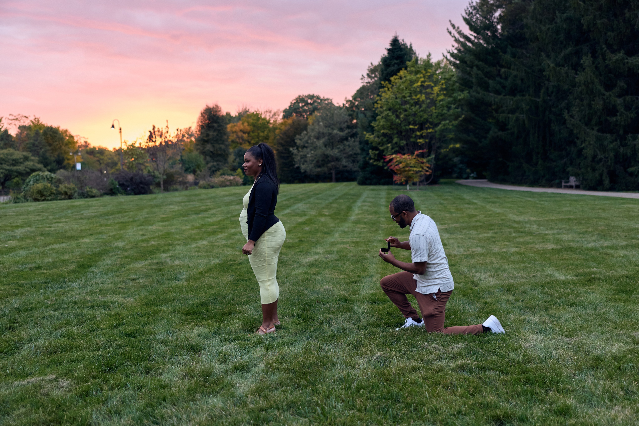 Inniswood Sunset Proposal | Columbus Ohio Photographer