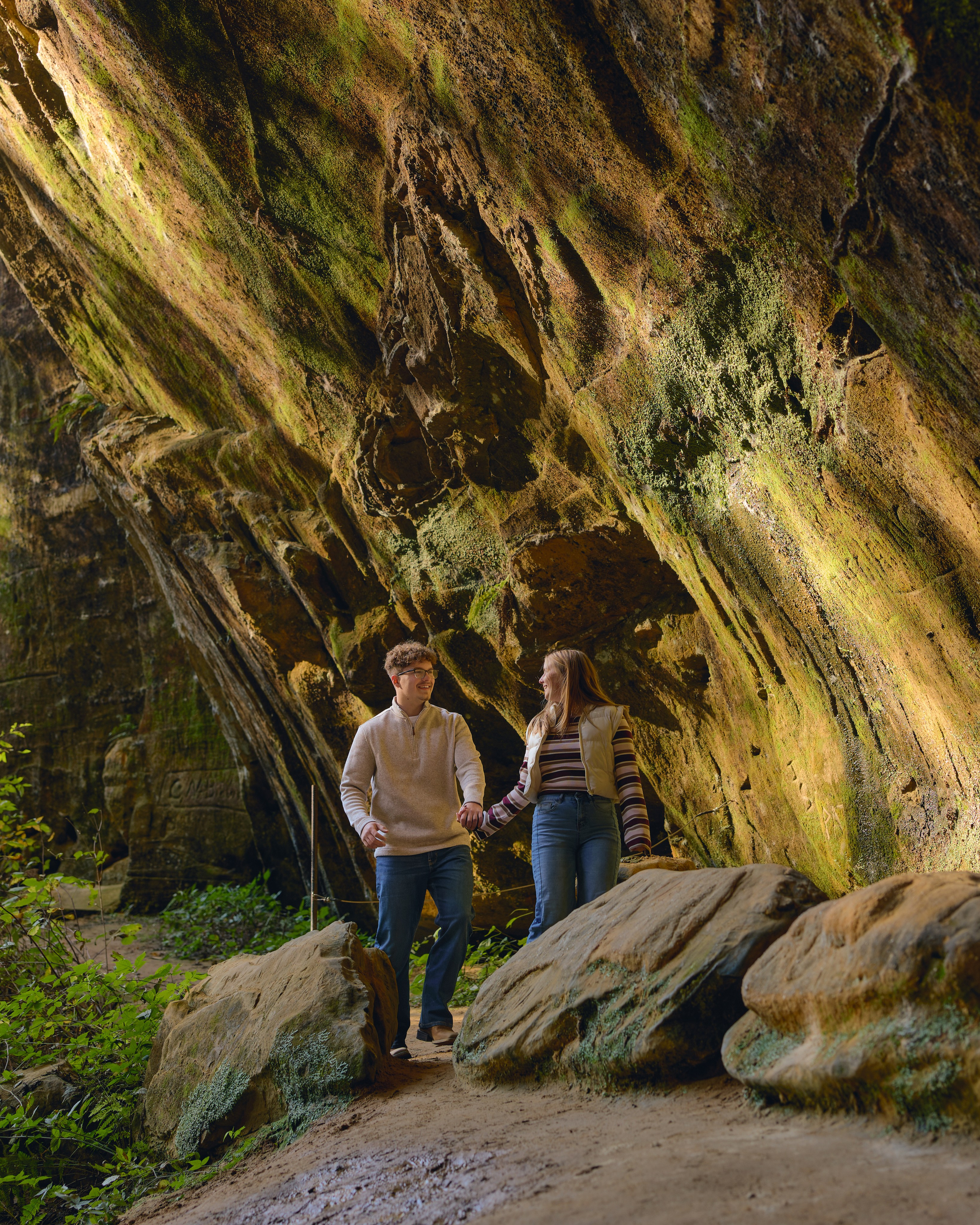 Ash Cave Proposal | Hocking Hills Ohio Proposal Photographer