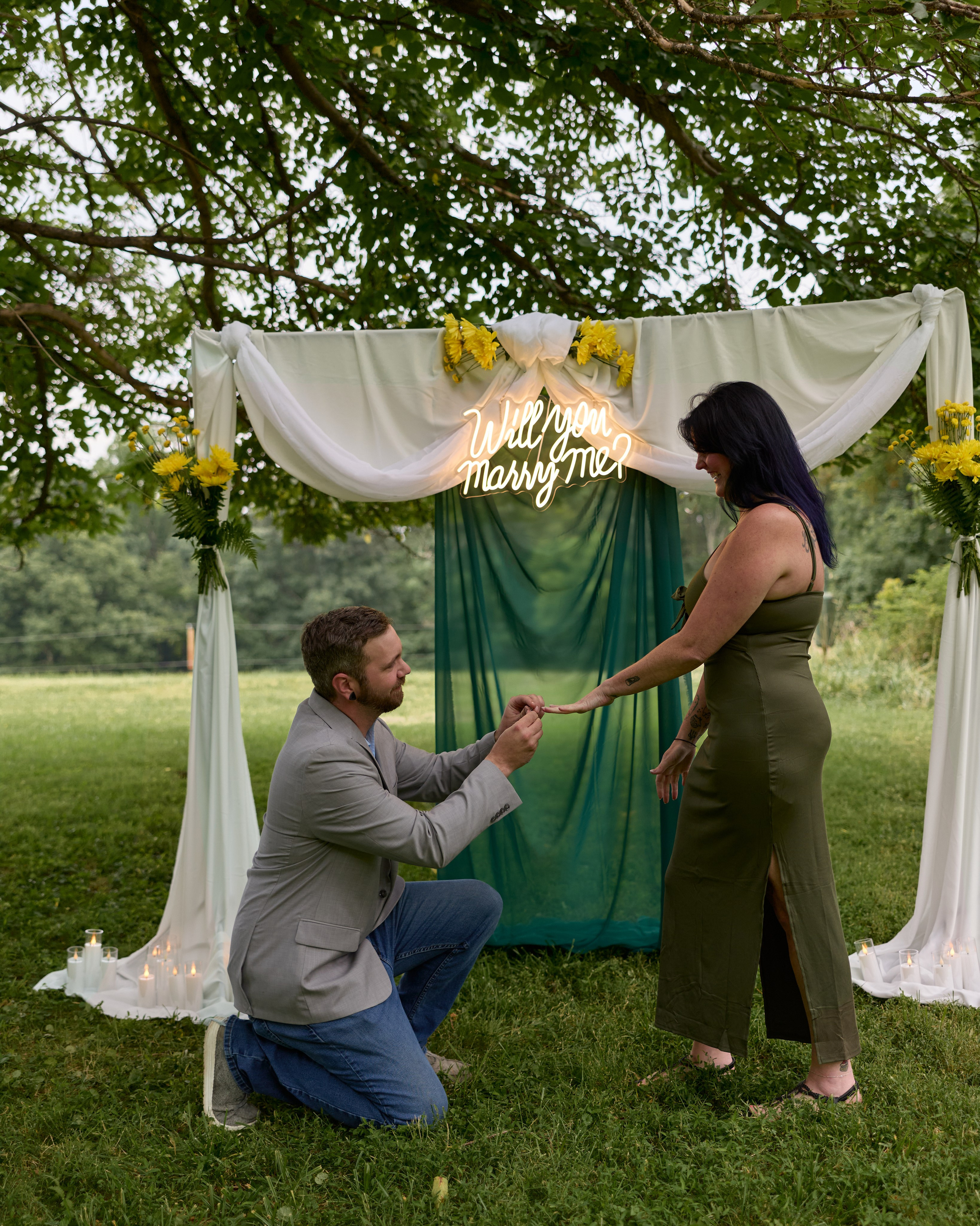 Hocking Hills Proposal Photographer | Romantic Ohio Proposal
