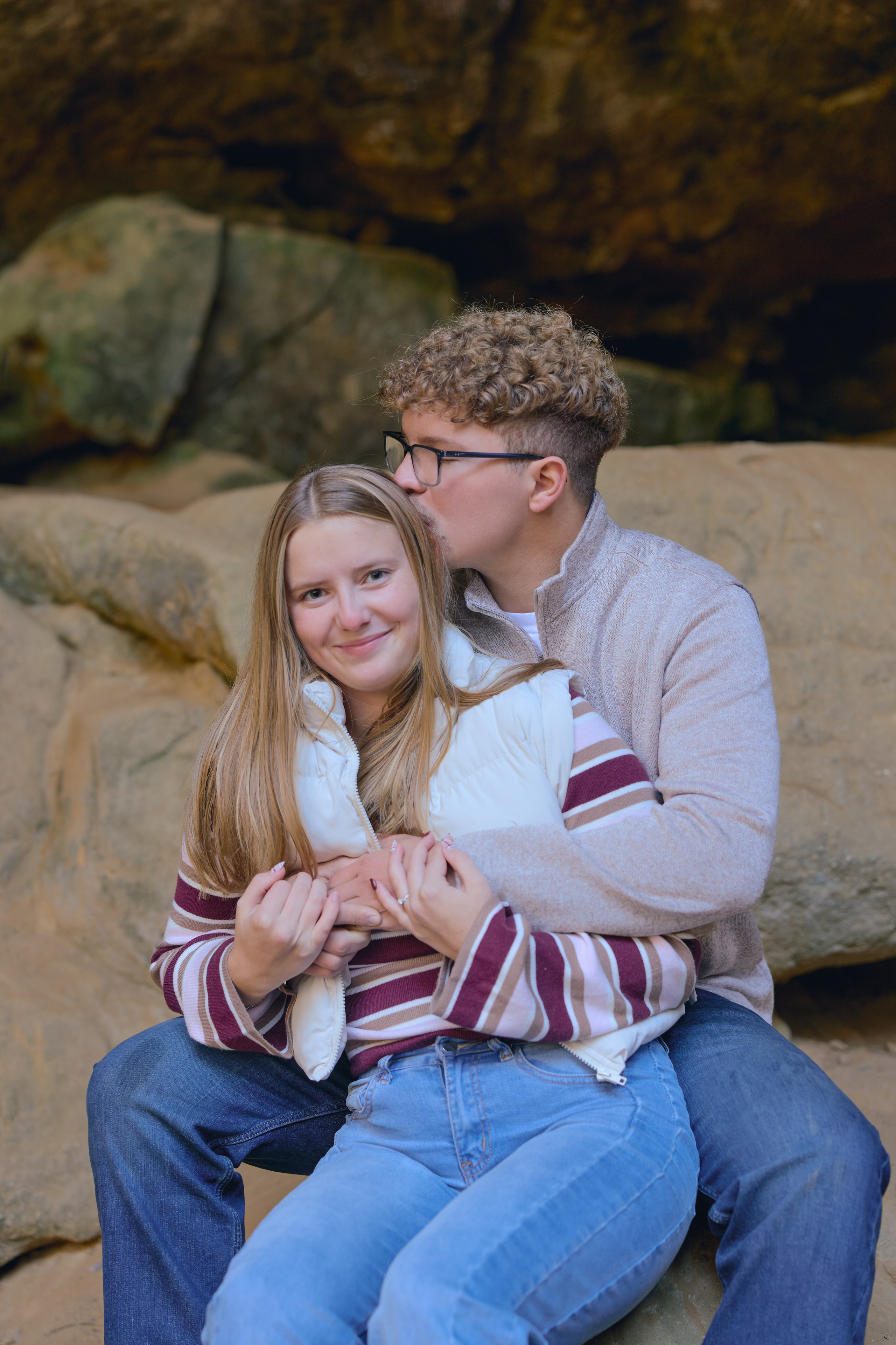 Ash Cave Proposal | Hocking Hills Ohio Proposal Photographer