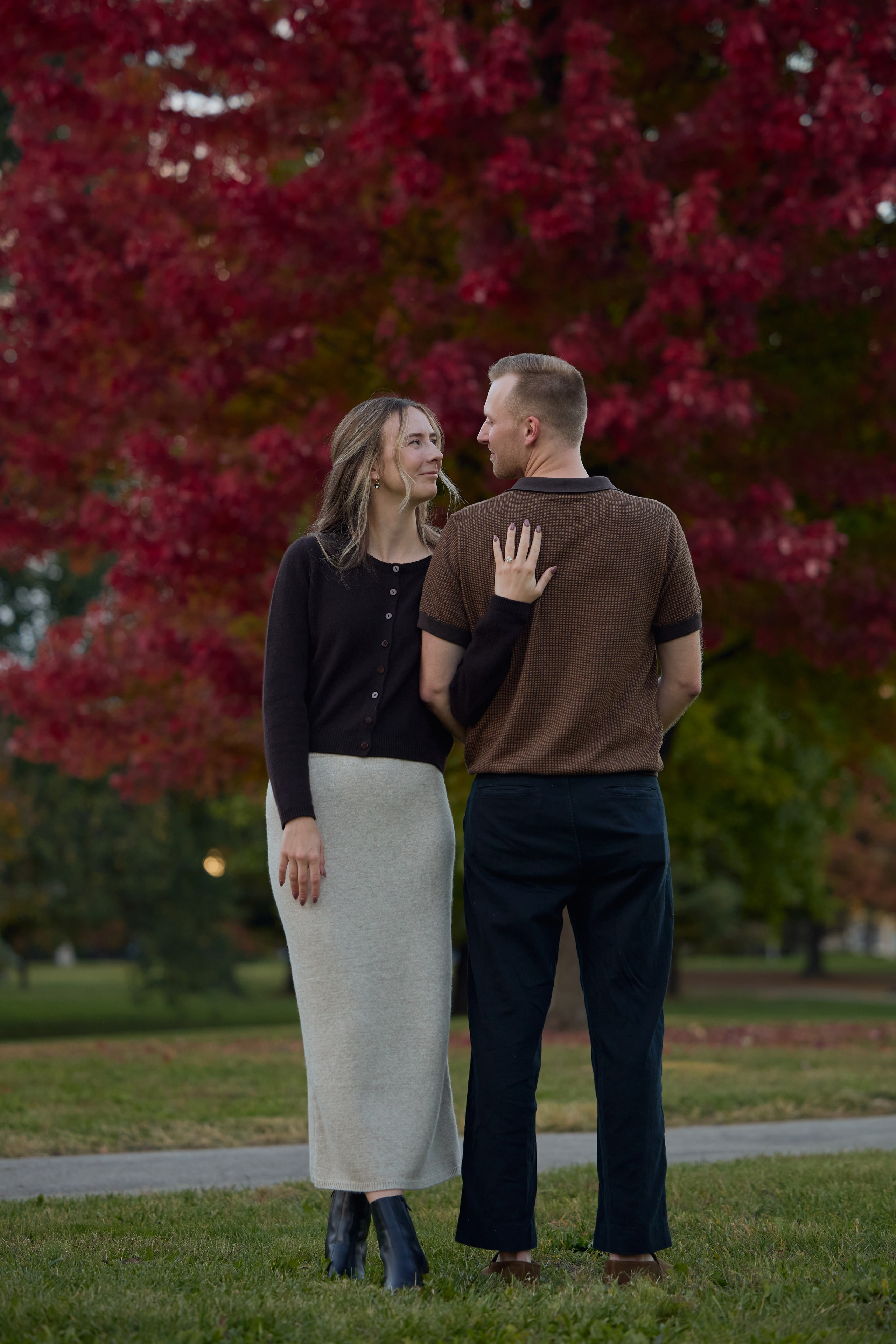 Franklin Park Fall Proposal | Columbus Ohio Proposal Photographer
