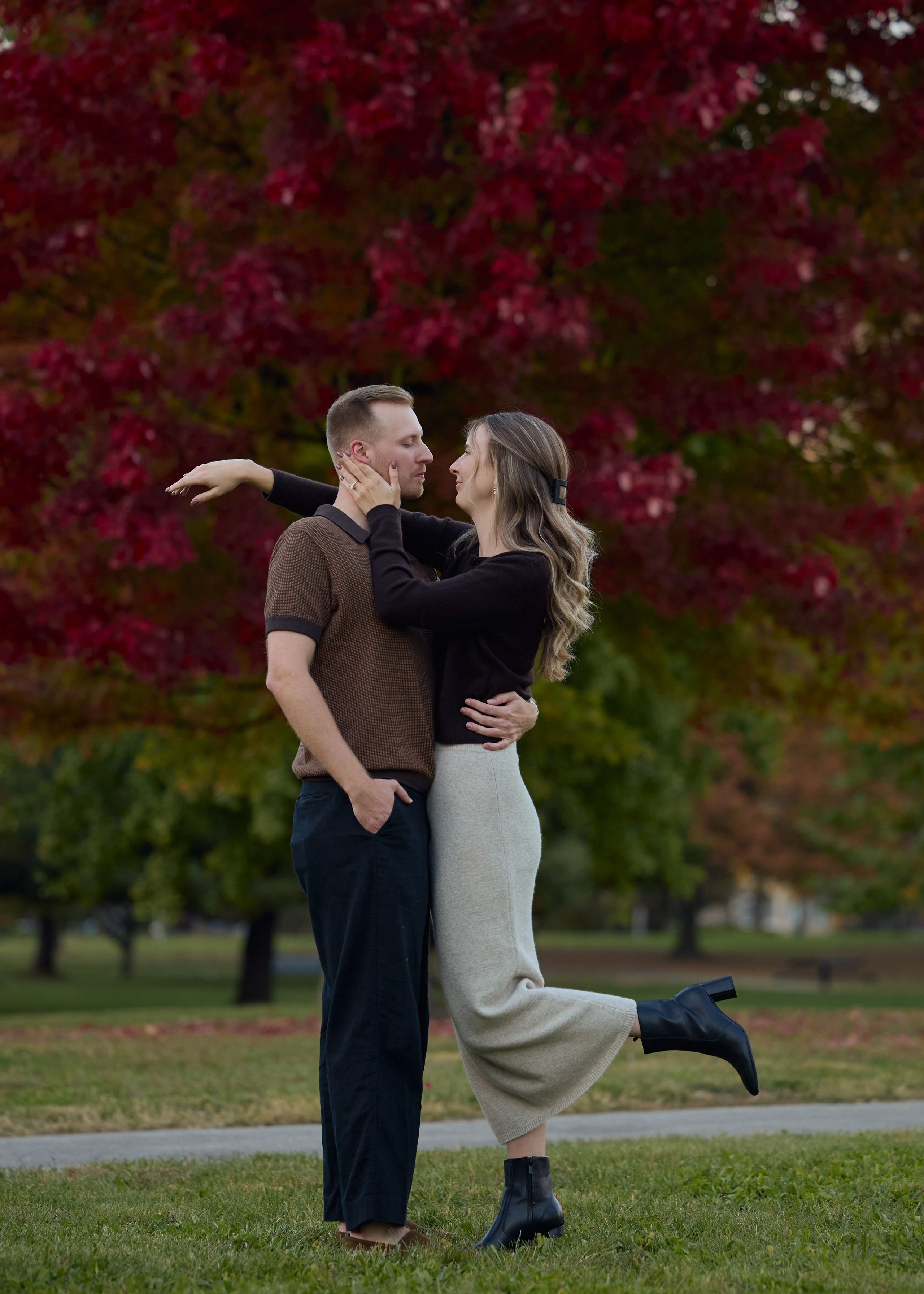 Franklin Park Fall Proposal | Columbus Ohio Proposal Photographer