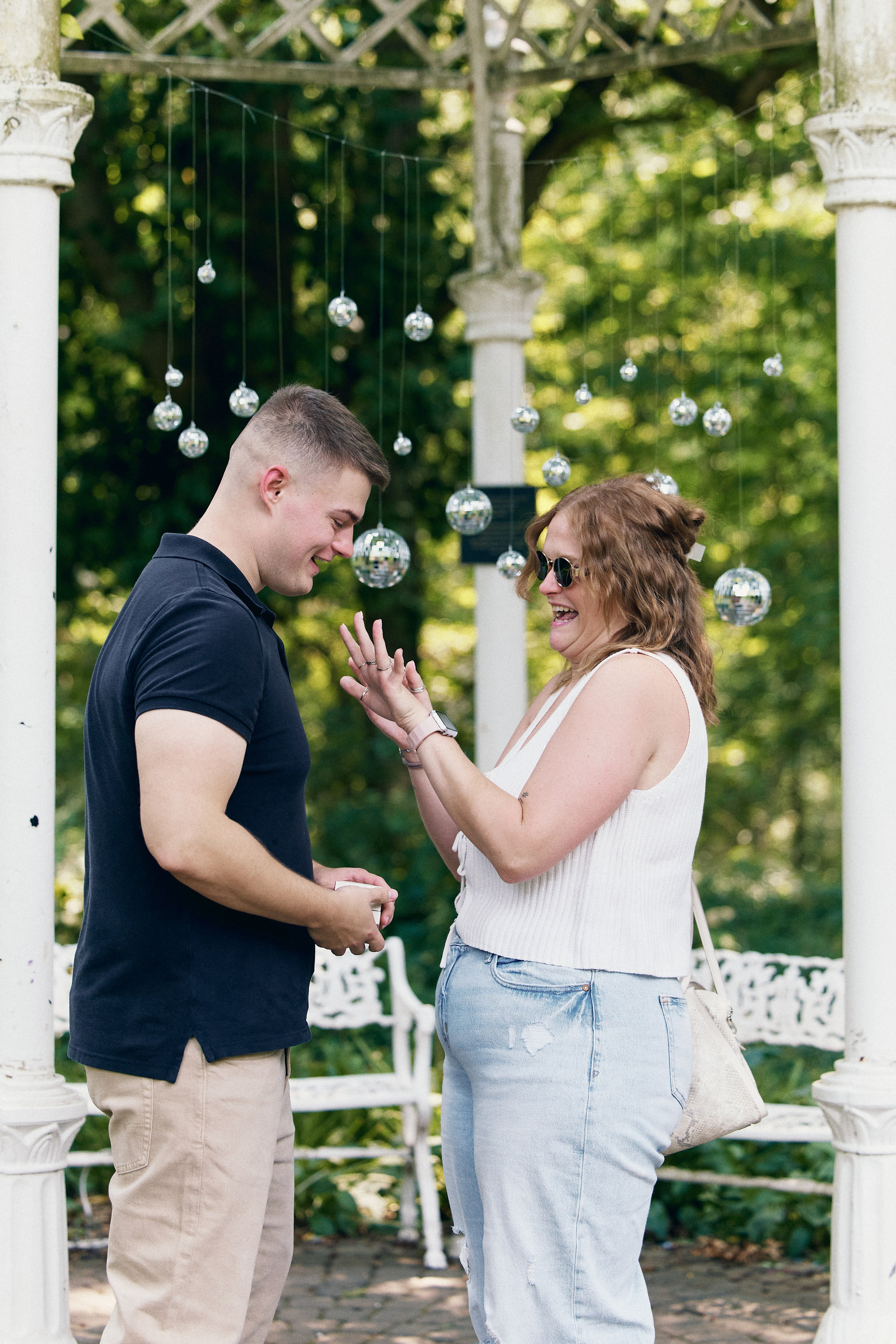 Park of Roses Gazebo Proposal | Columbus Ohio Photographer