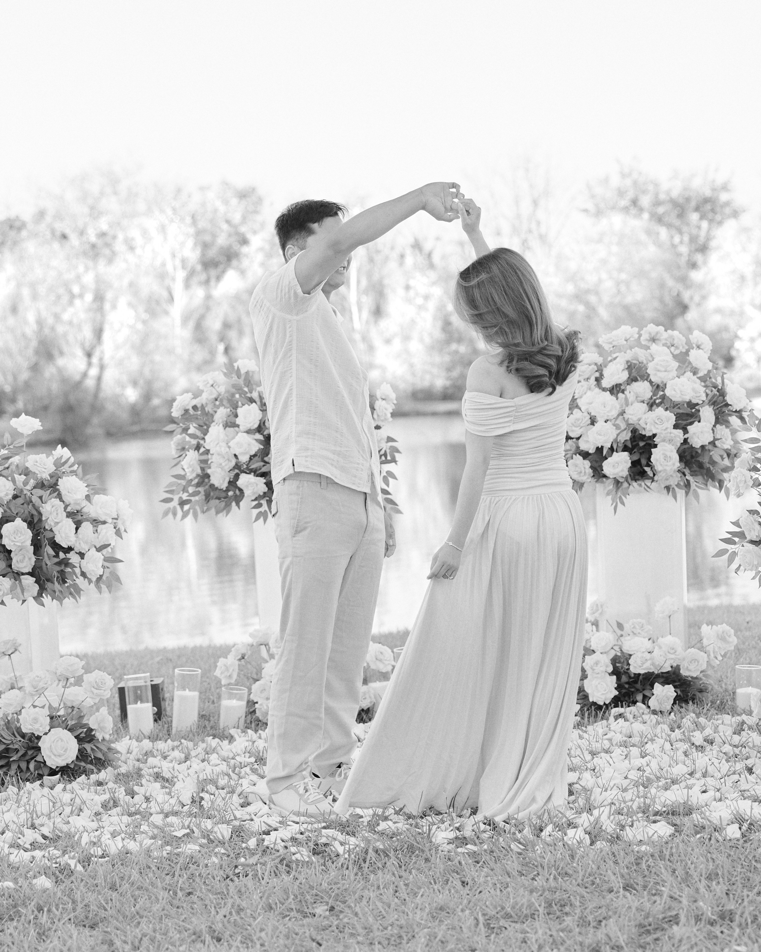 Hilliard Ohio Proposal Photographer | Sunset Lake Proposal