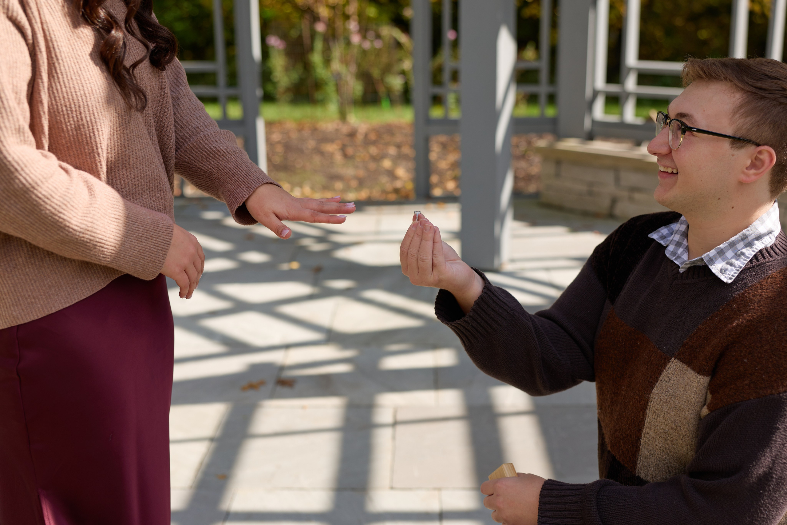 Inniswood Metro Gardens Gazebo Proposal | Westerville Ohio Photographer