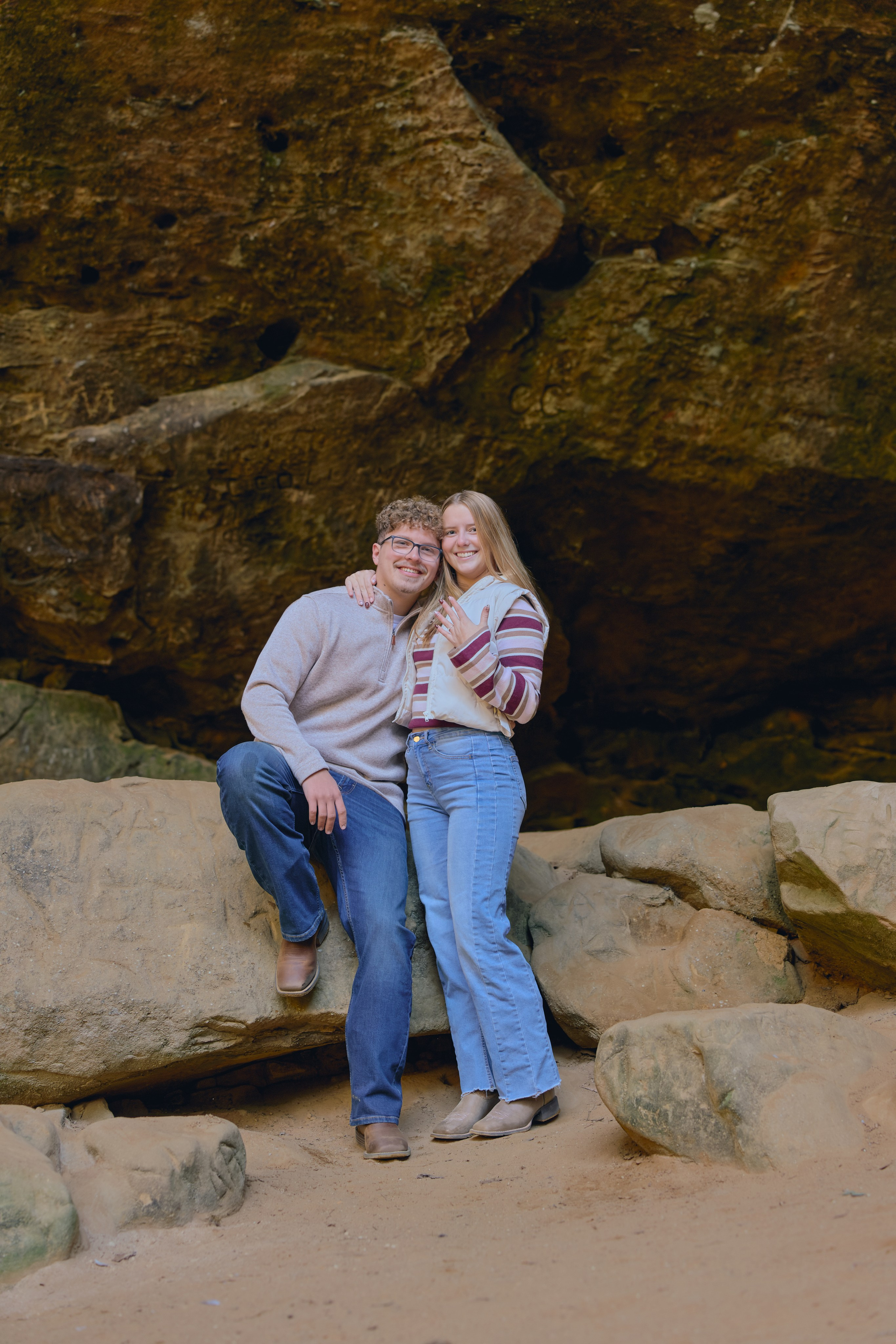 Ash Cave Proposal | Hocking Hills Ohio Proposal Photographer