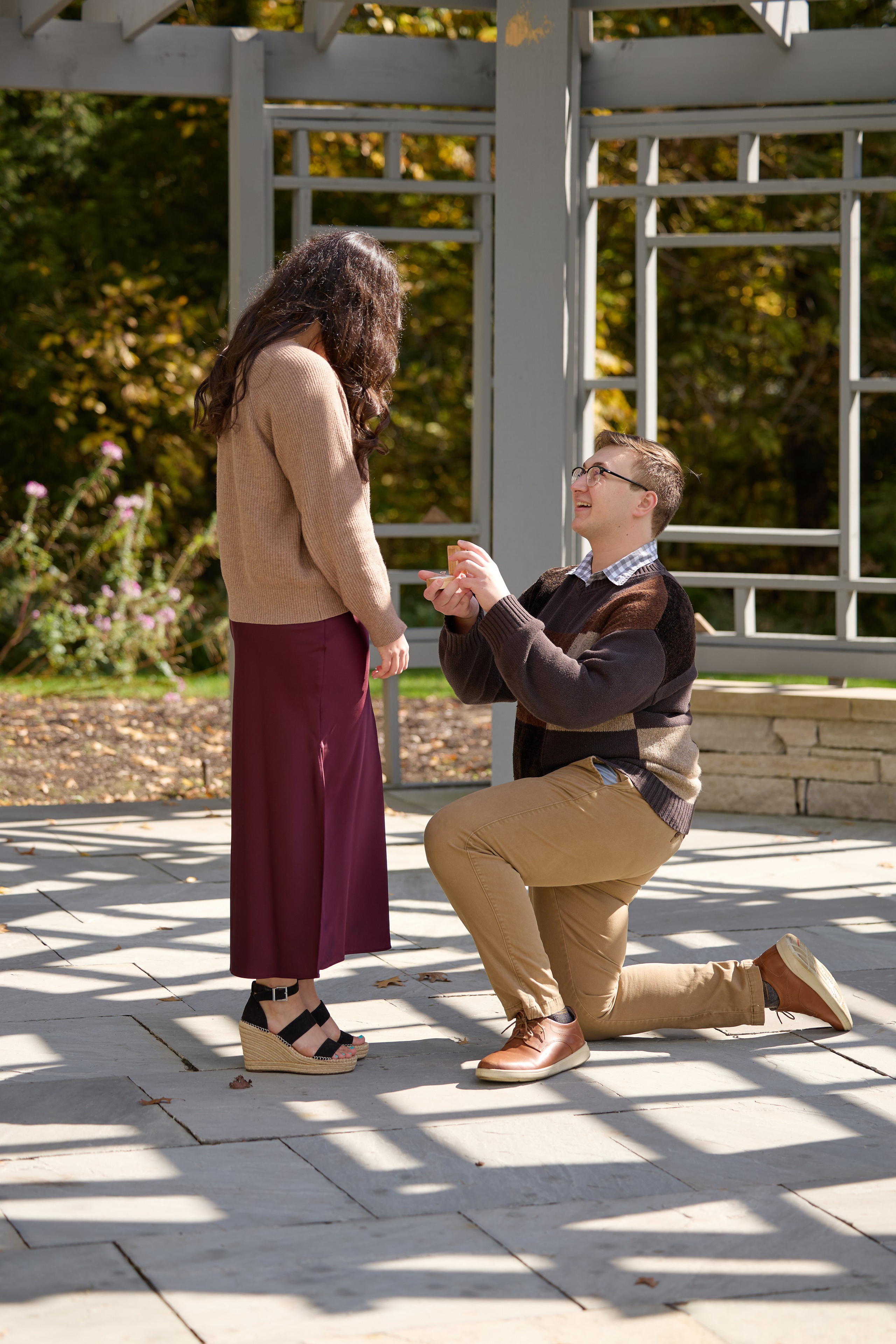 Inniswood Metro Gardens Gazebo Proposal | Westerville Ohio Photographer