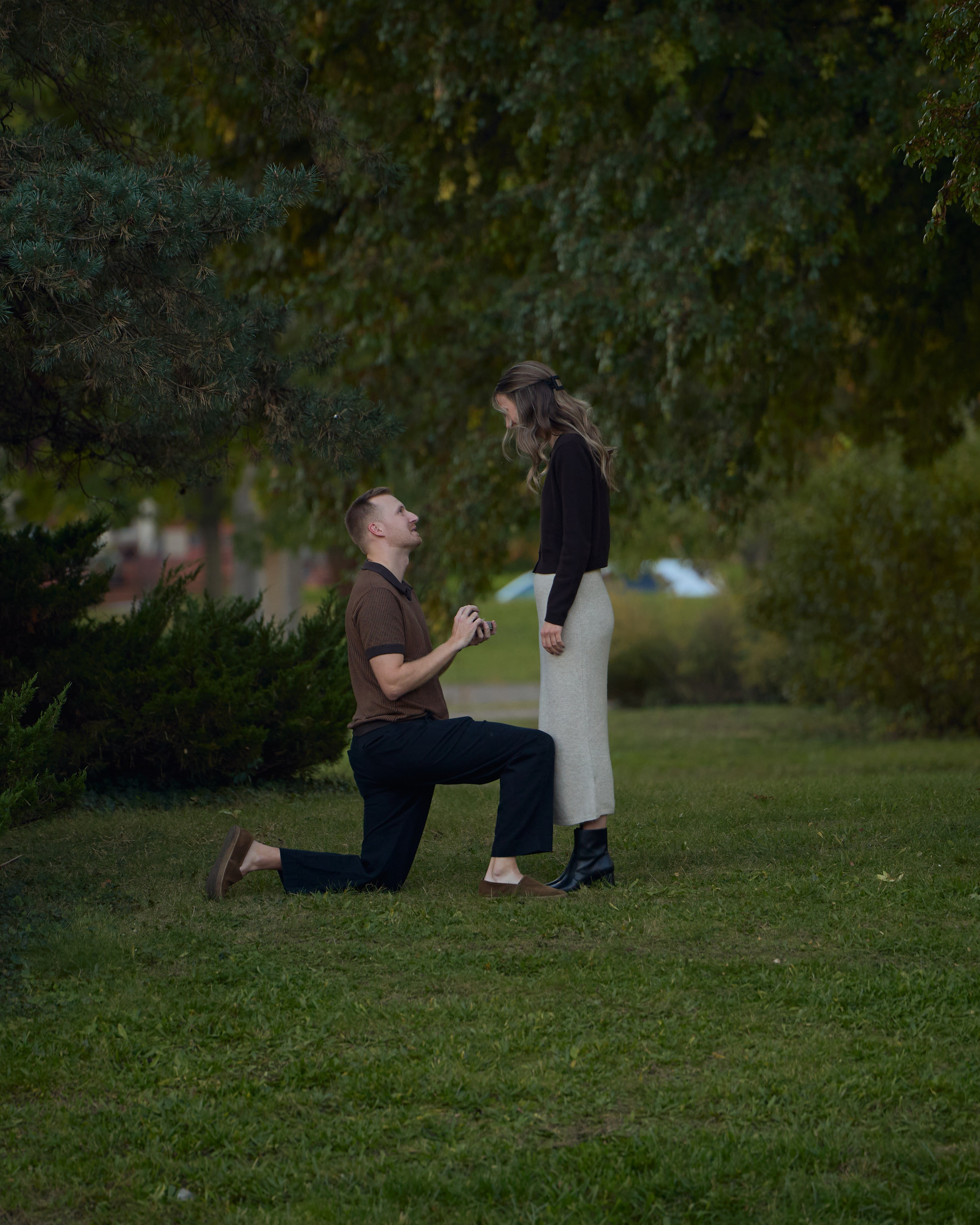Franklin Park Fall Proposal | Columbus Ohio Proposal Photographer
