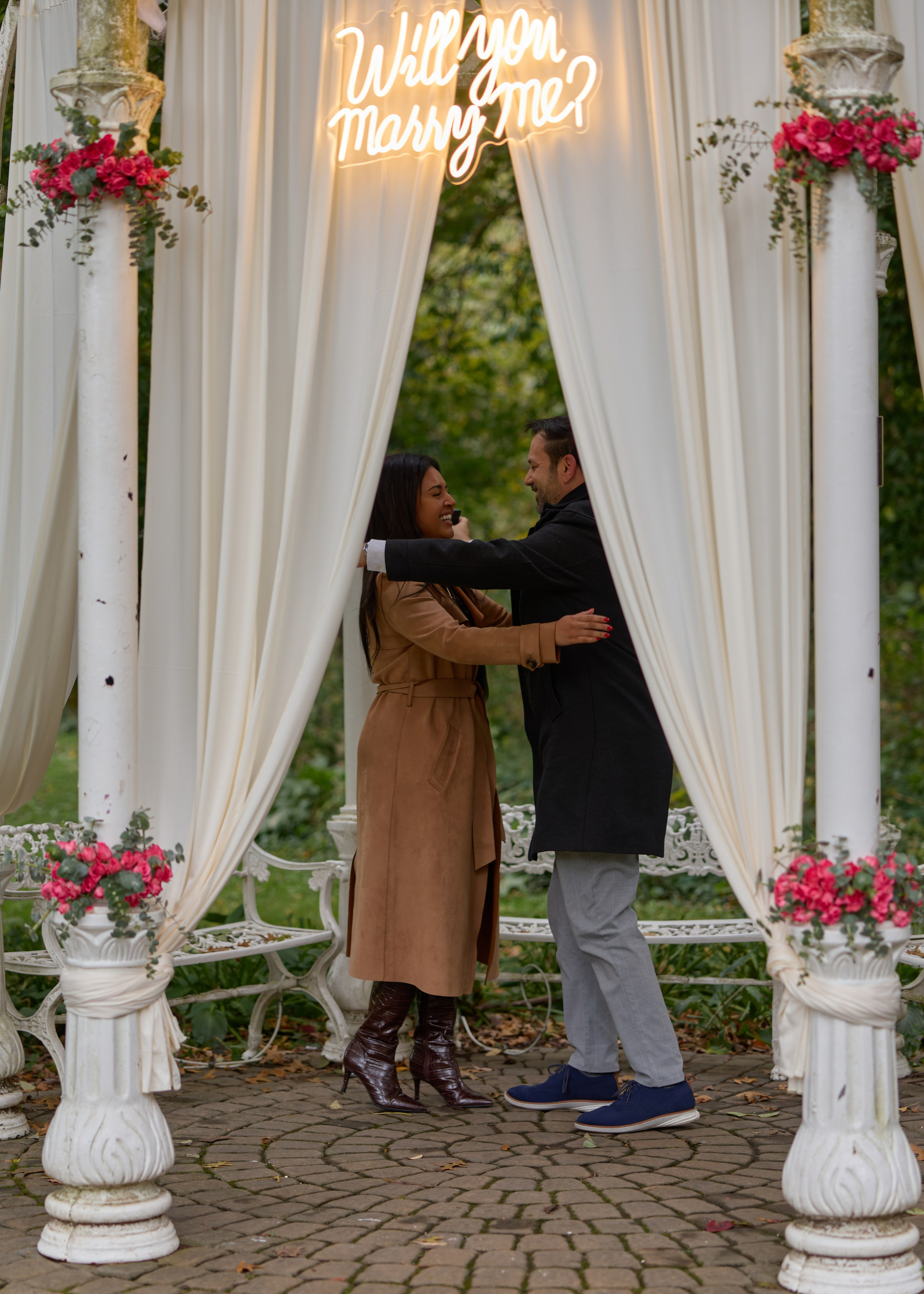 Park of Roses Proposal Photographer | Columbus Ohio