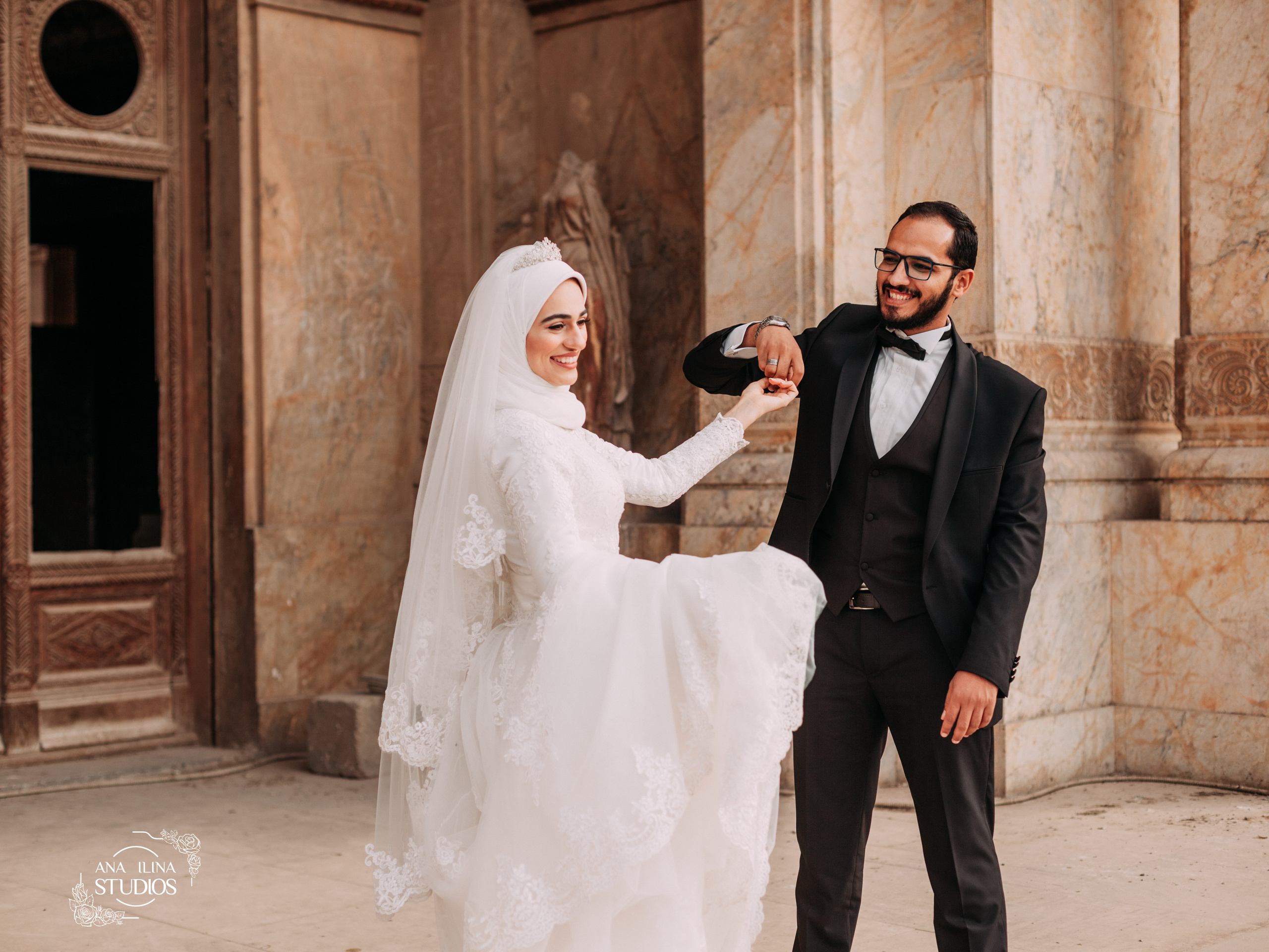 Свадебная фотопрогулка в Барон палас в Каире. Фотограф в Каире Египет Анастасия Ильина