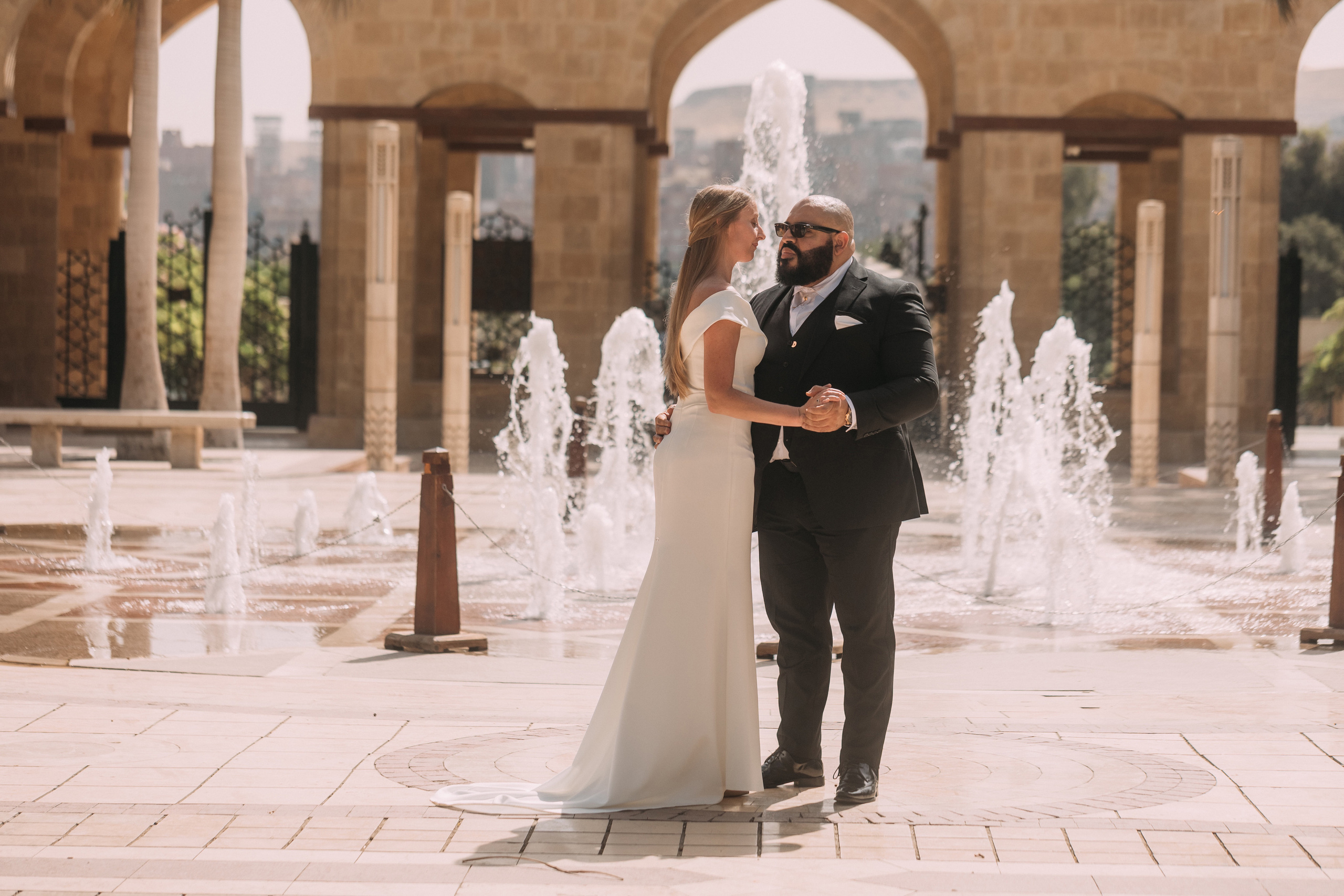 Свадебная фотосессия в эль Азхар парке Каира в Египте. Фотограф в Каире Египет Анастасия Ильина