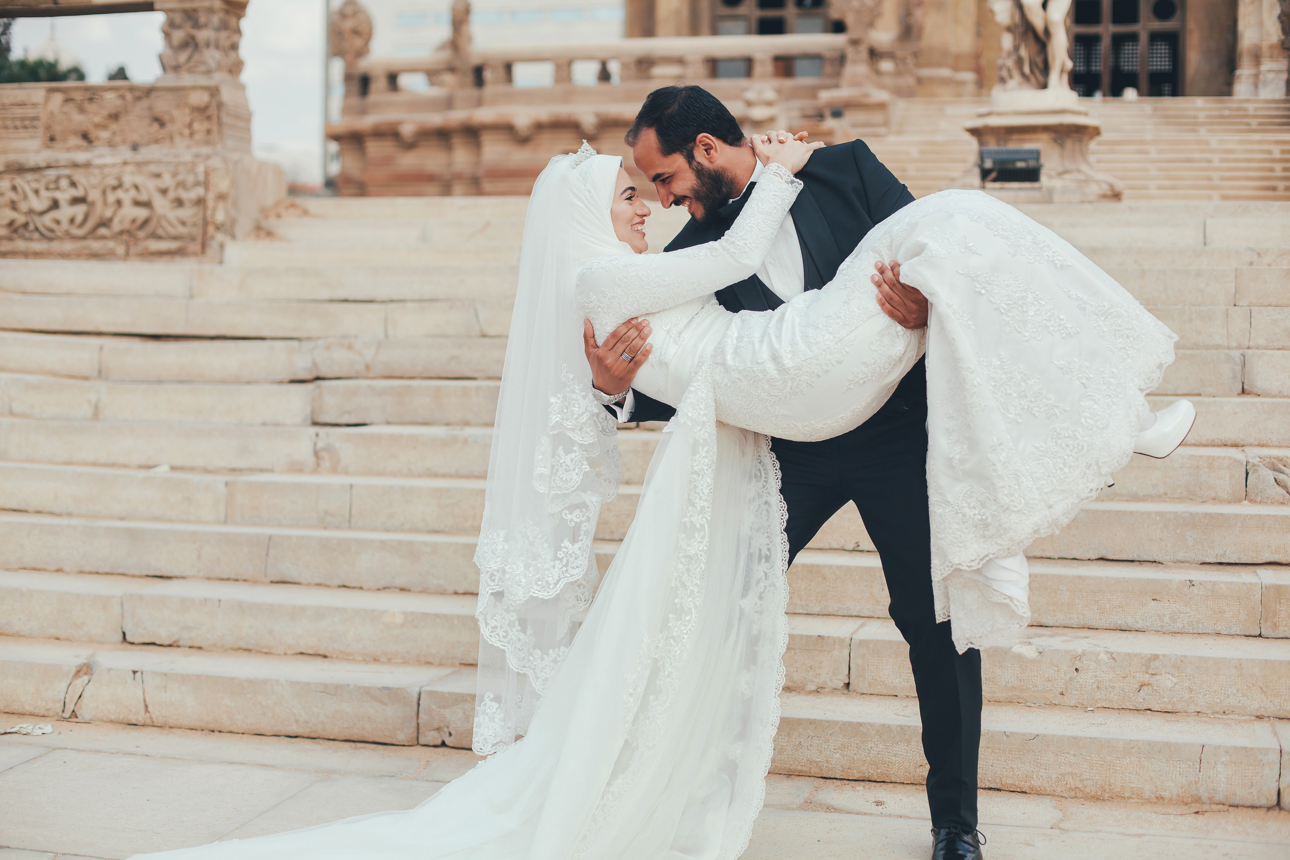 Свадебная фотопрогулка в Барон палас в Каире. Фотограф в Каире Египет Анастасия Ильина