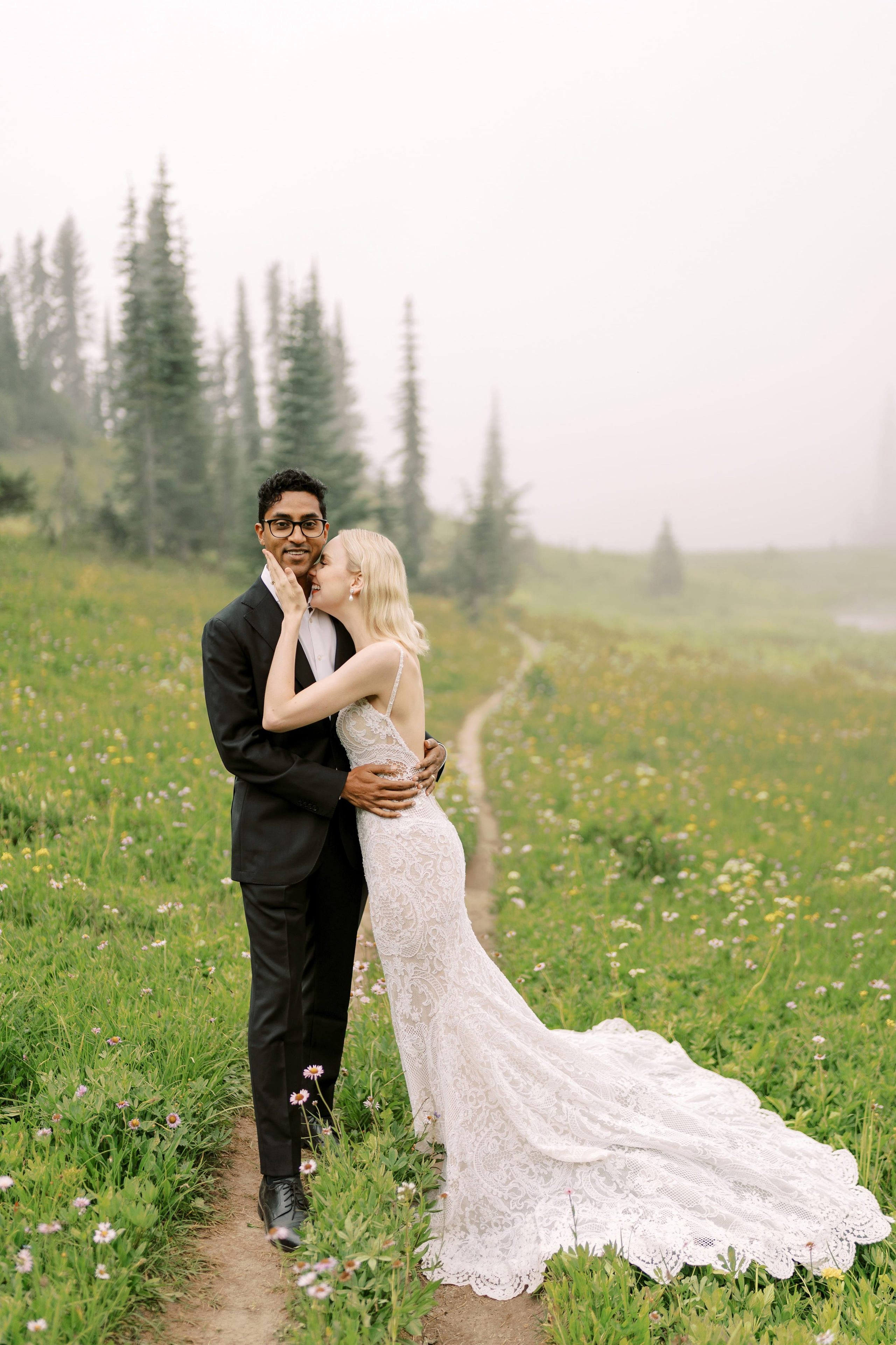 Rachel & Ryan Wedding photoshoot. August 2024. Little Tipsoo Lake, WA Day 2. EVAN ARISTOV WEDDING PHOTOGRAPHY — Seattle Wedding Photographer