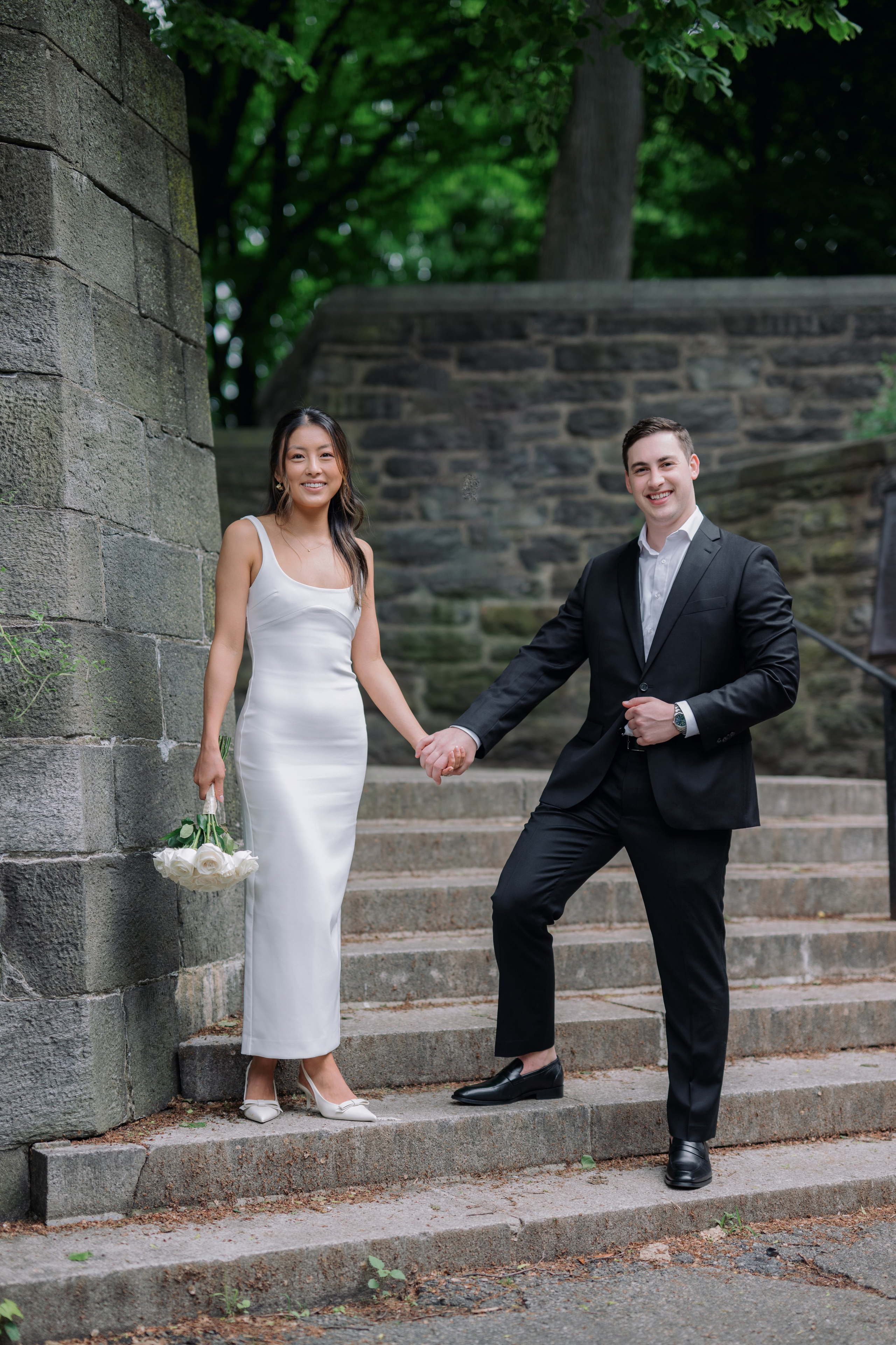 Jennifer & John. Engagement Photoshoot at The Cloisters, Fort Tryon Park