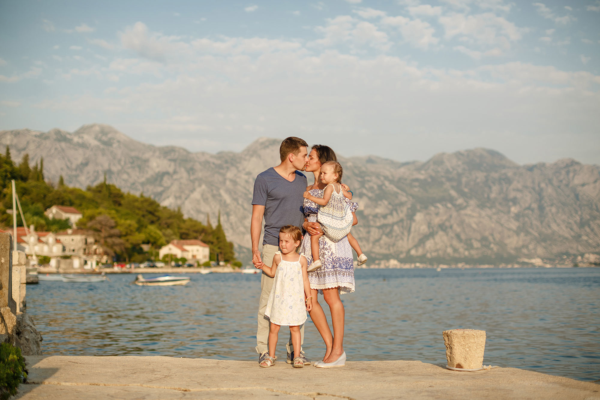 Family photosession in Perast Montenegro