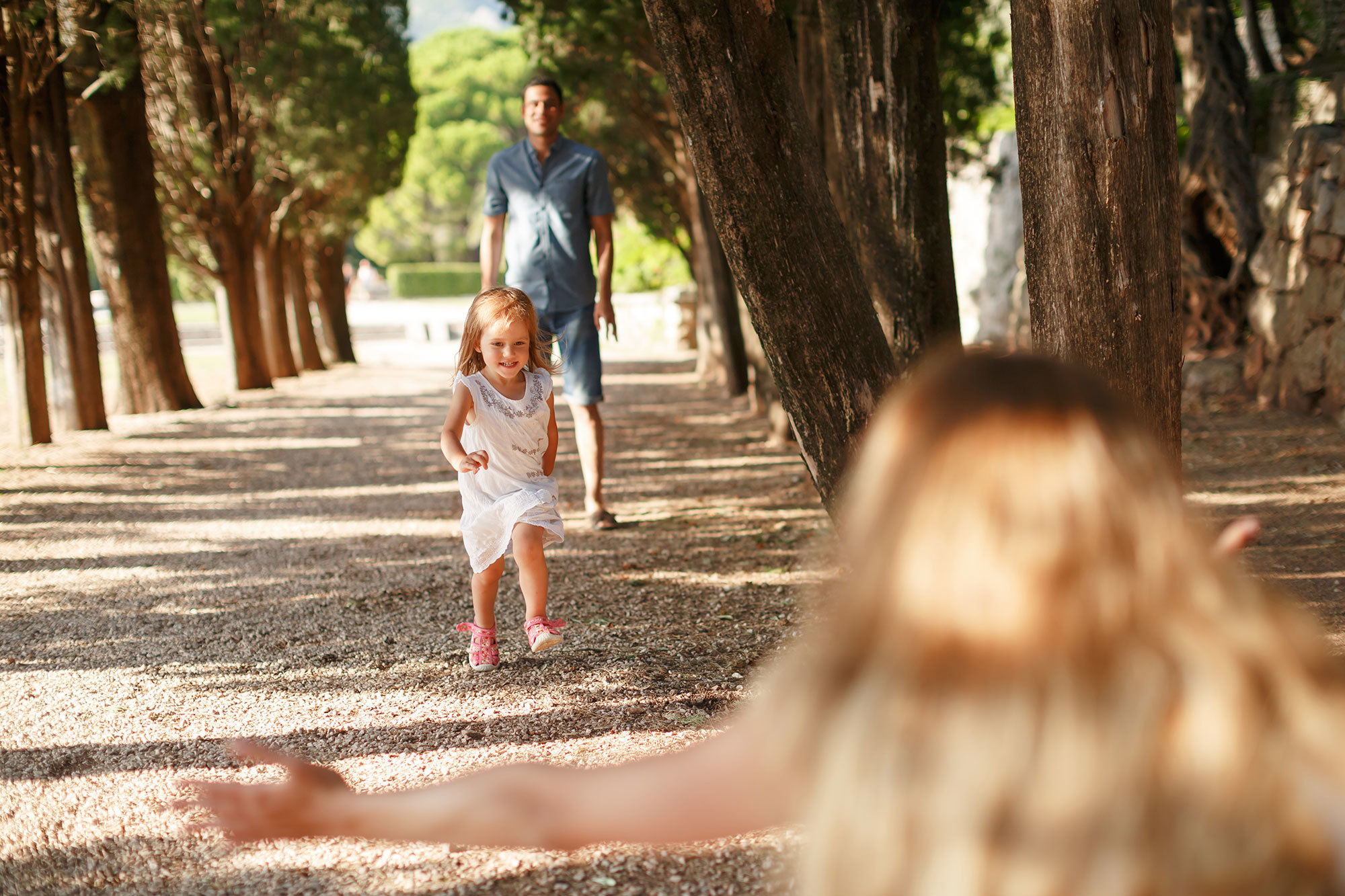 Milocer ve Sveti Stefan Montenegro'da aile fotoğrafı çekimi