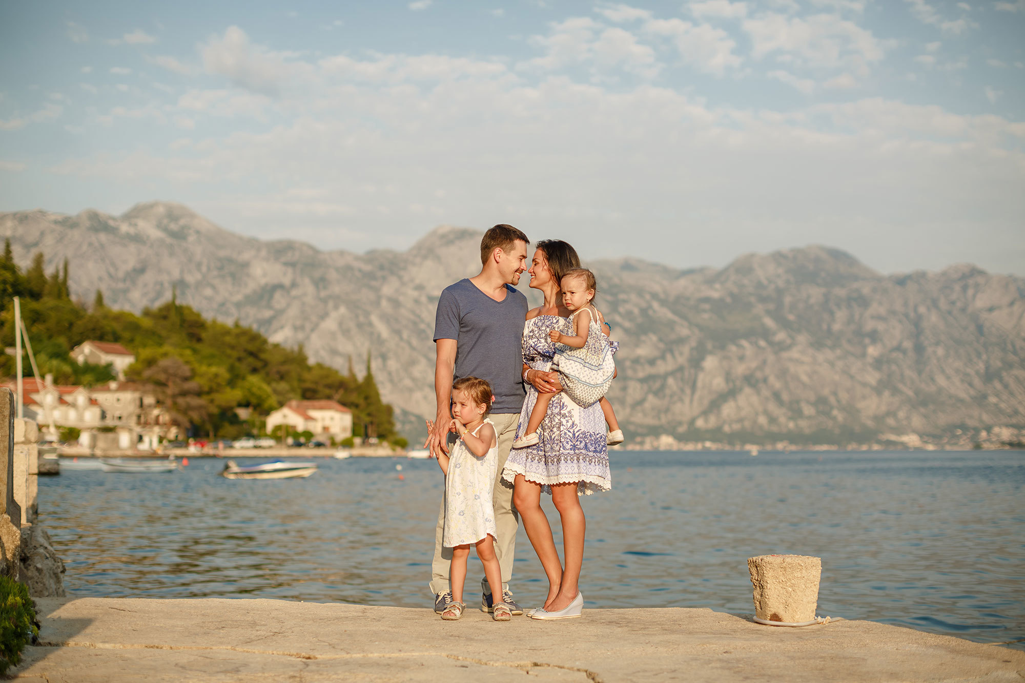 Family photosession in Perast Montenegro