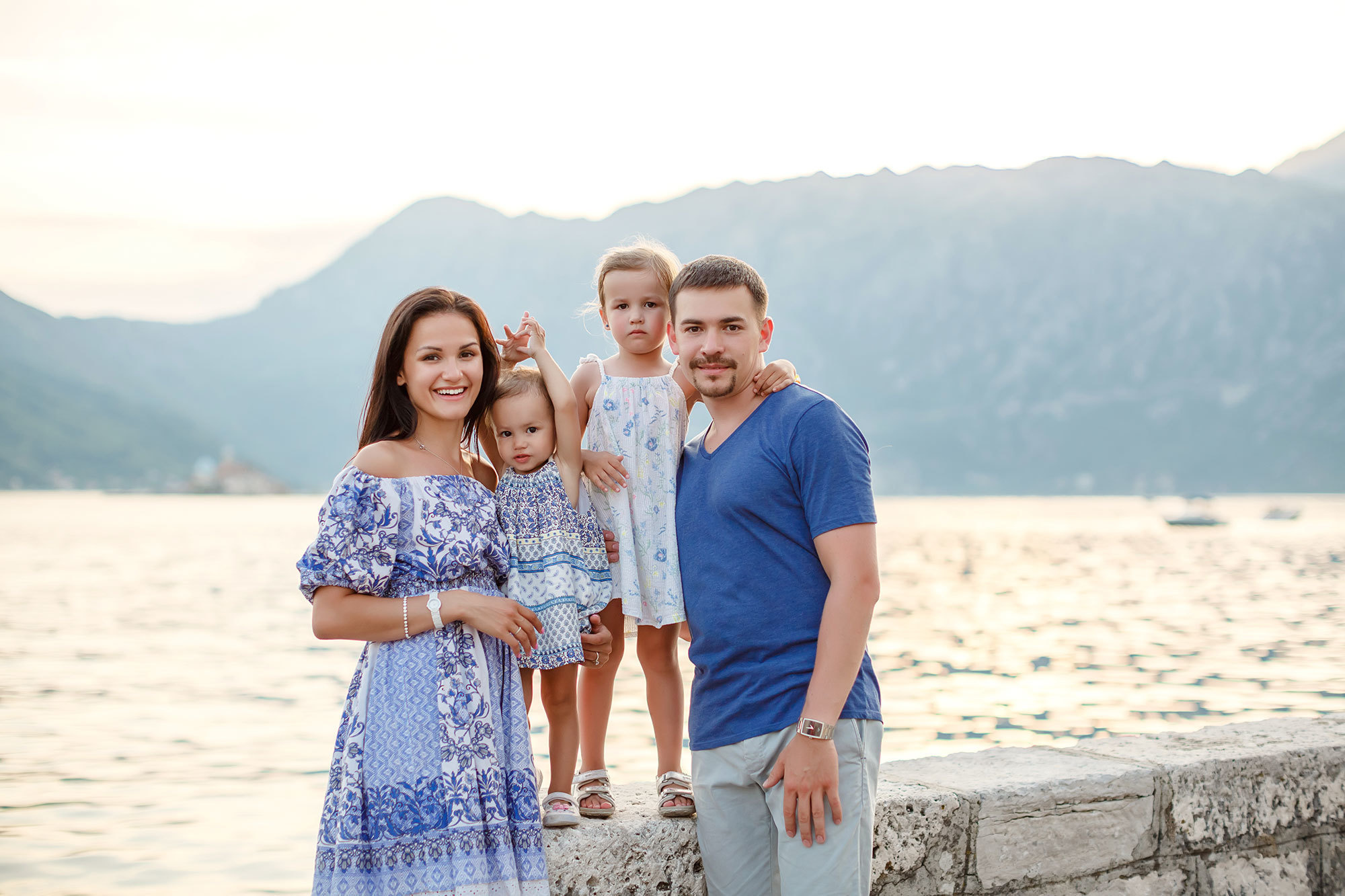 Family photosession in Perast Montenegro