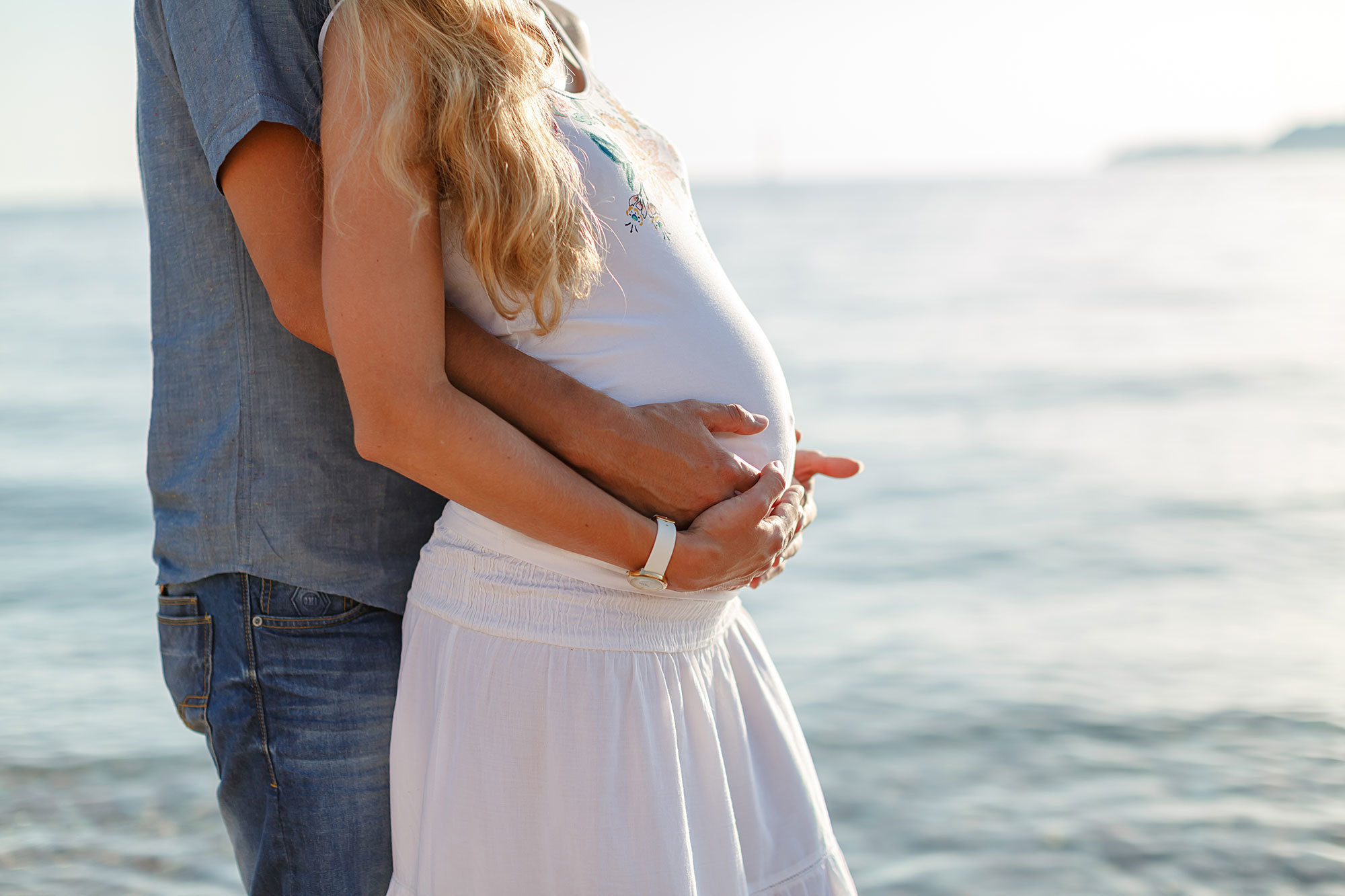 Milocer ve Sveti Stefan Montenegro'da aile fotoğrafı çekimi