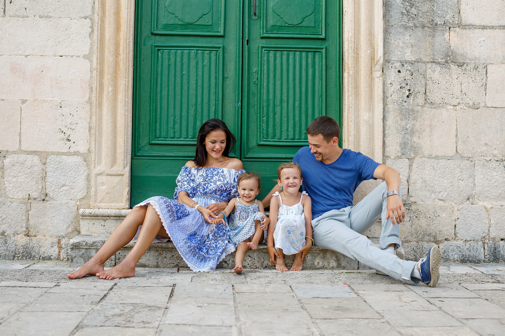 Family photosession in Perast Montenegro