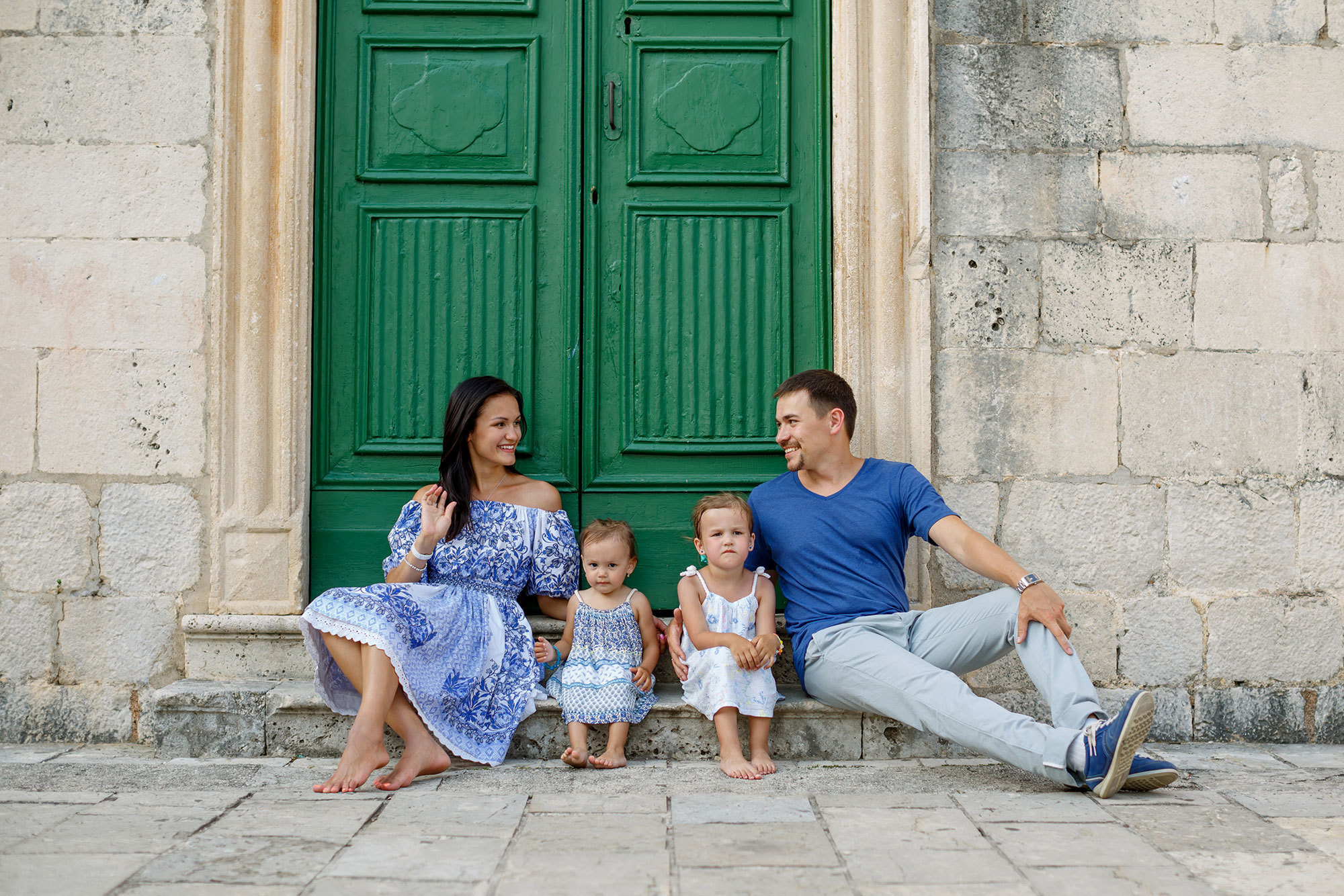 Family photosession in Perast Montenegro