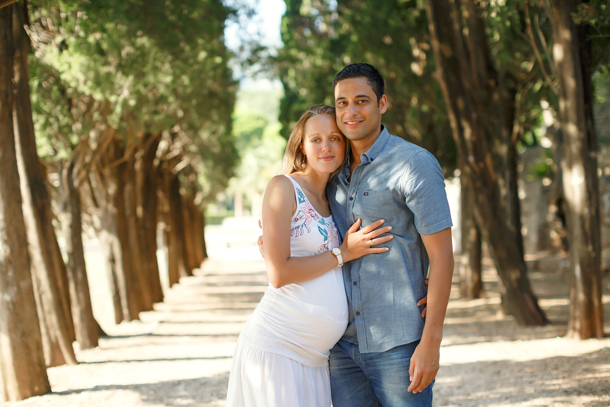 Milocer ve Sveti Stefan Montenegro'da aile fotoğrafı çekimi