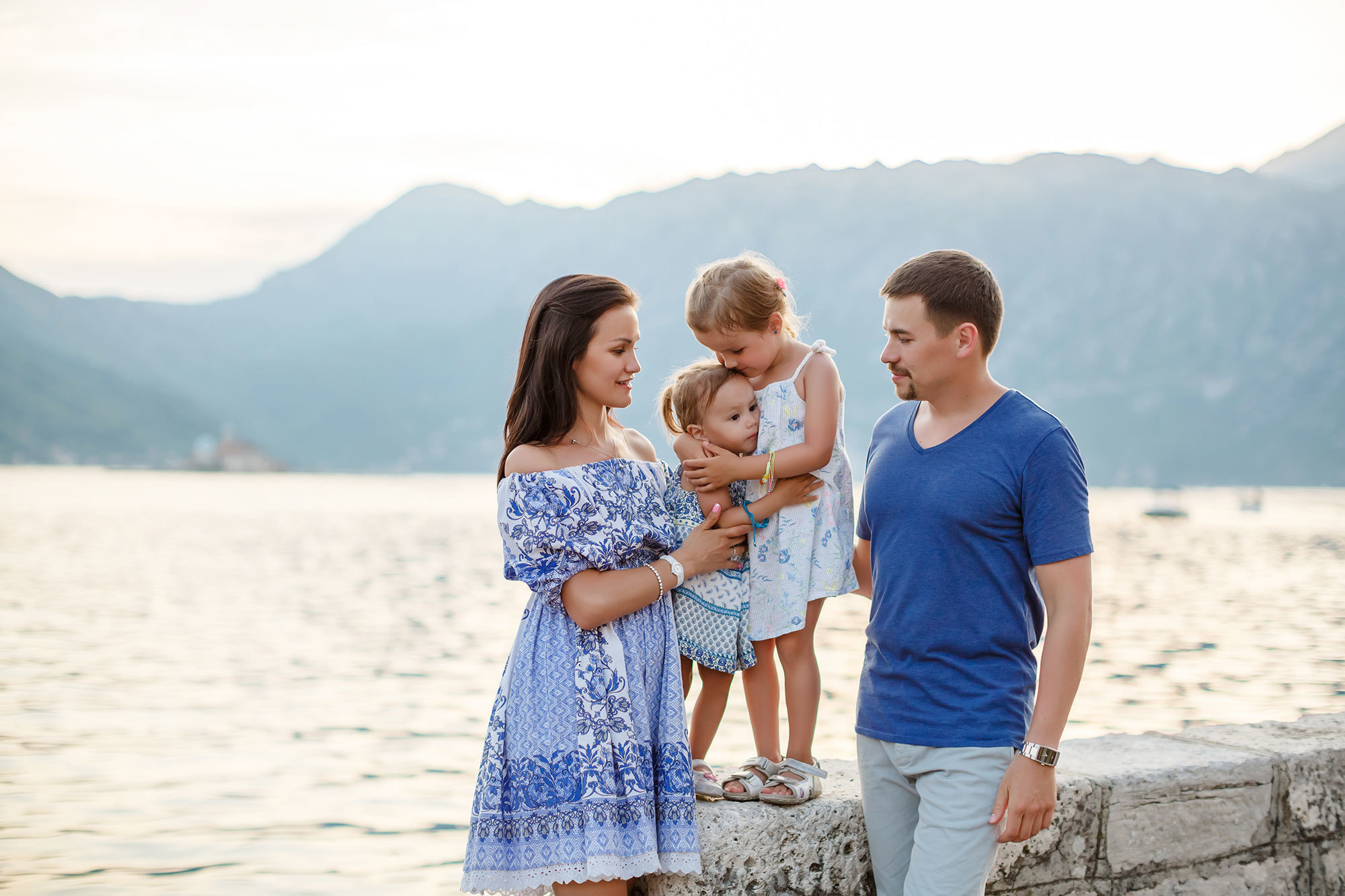 Family photosession in Perast Montenegro
