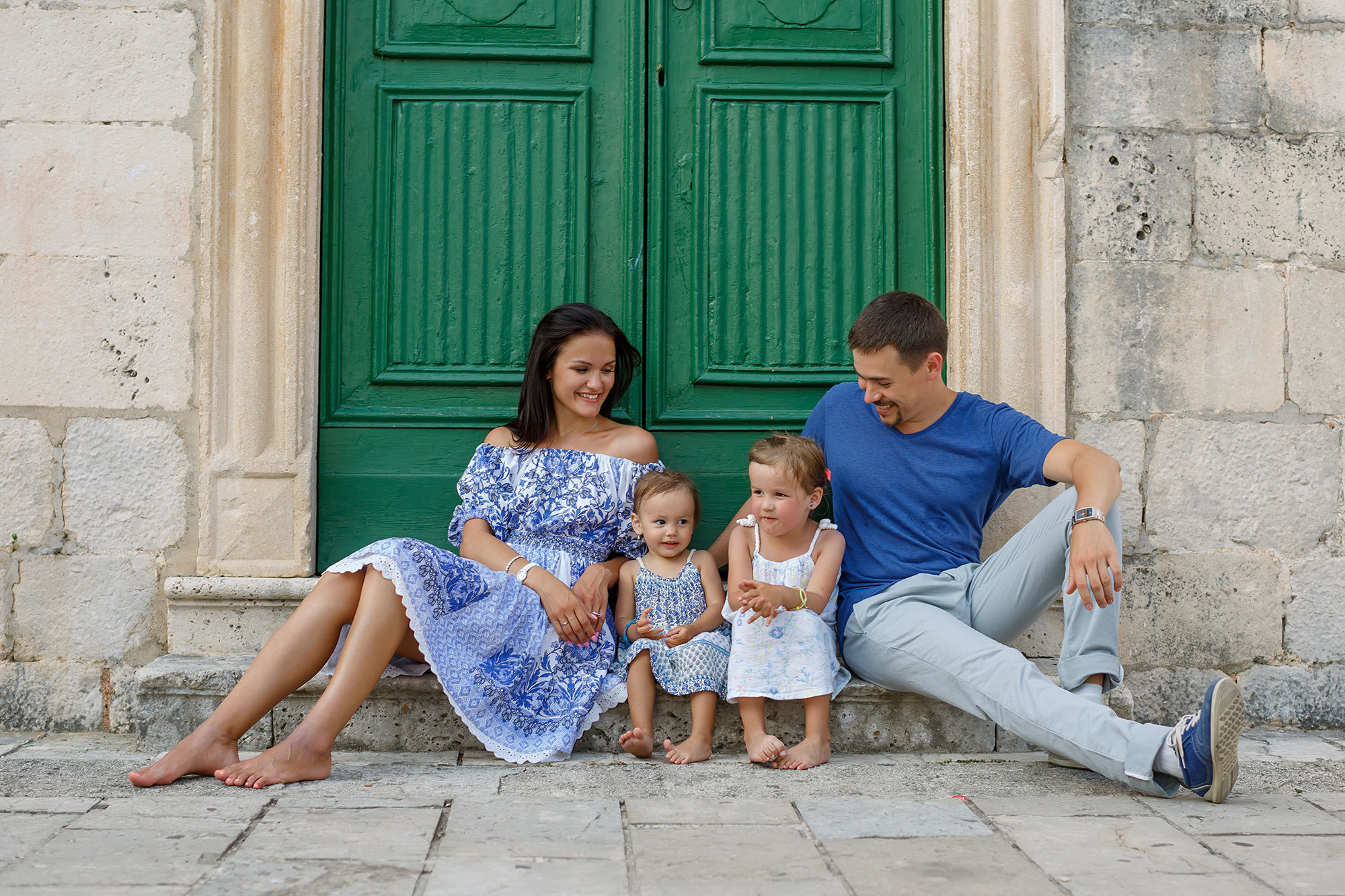 Family photosession in Perast Montenegro