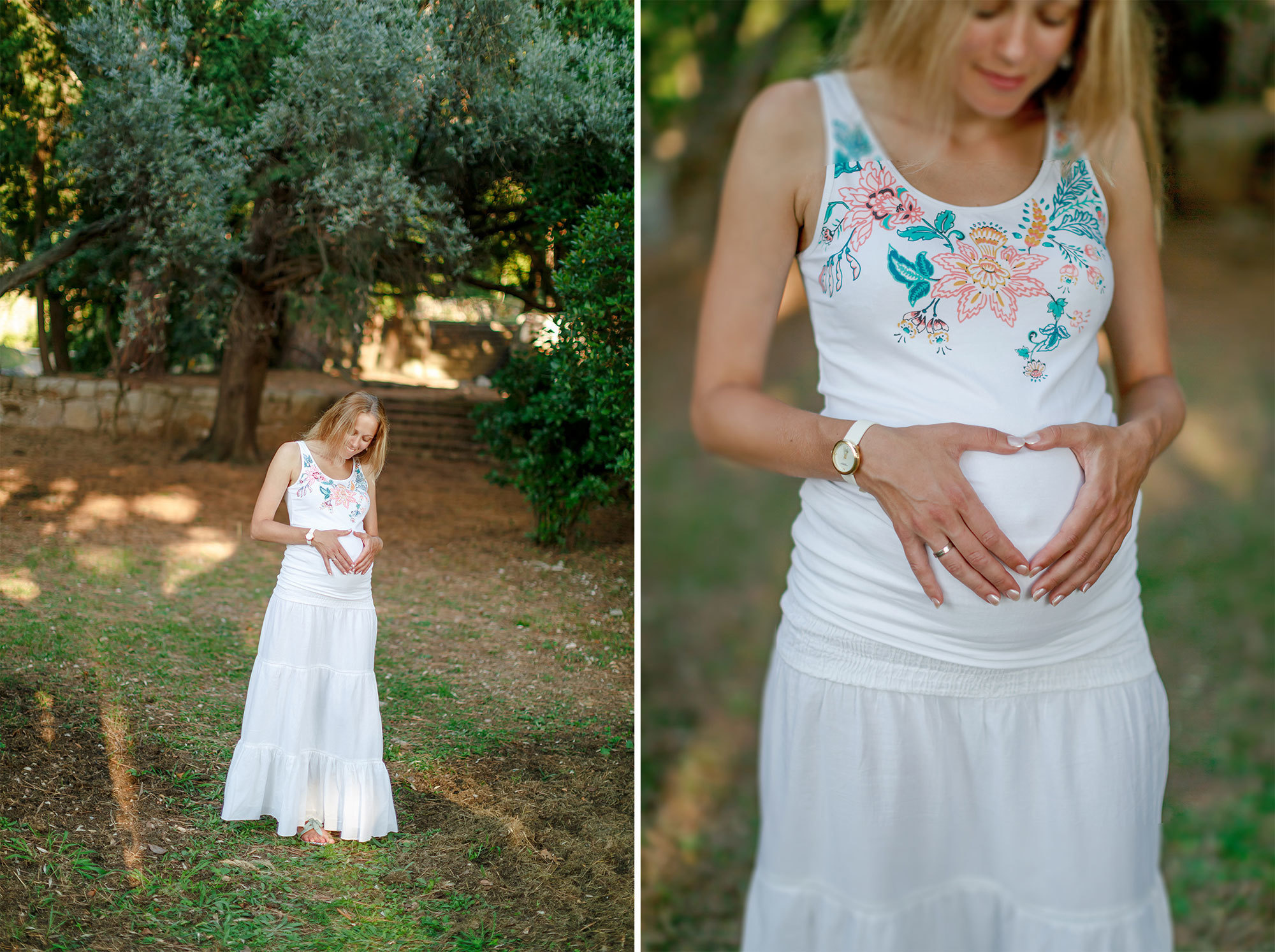 Milocer ve Sveti Stefan Montenegro'da aile fotoğrafı çekimi