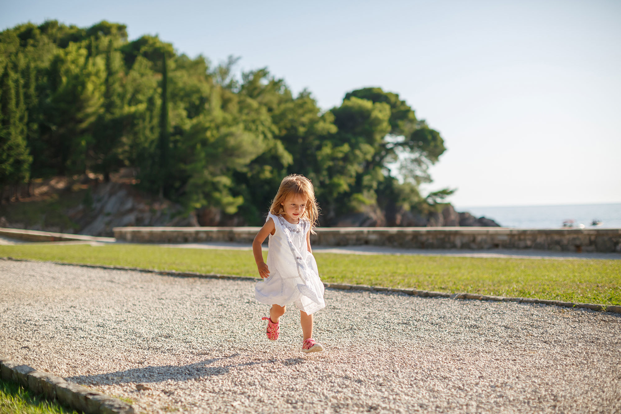 Milocer ve Sveti Stefan Montenegro'da aile fotoğrafı çekimi