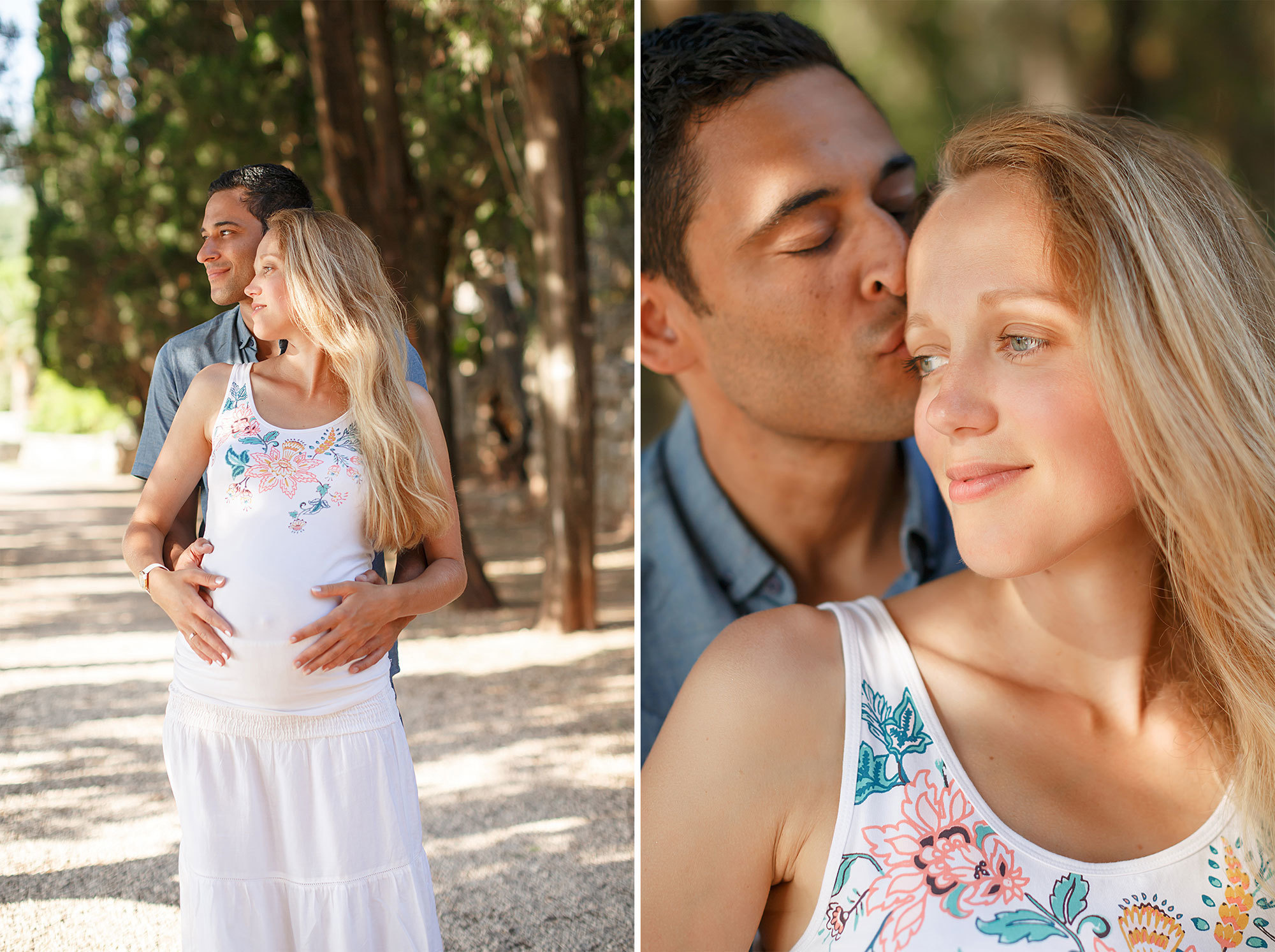 Milocer ve Sveti Stefan Montenegro'da aile fotoğrafı çekimi