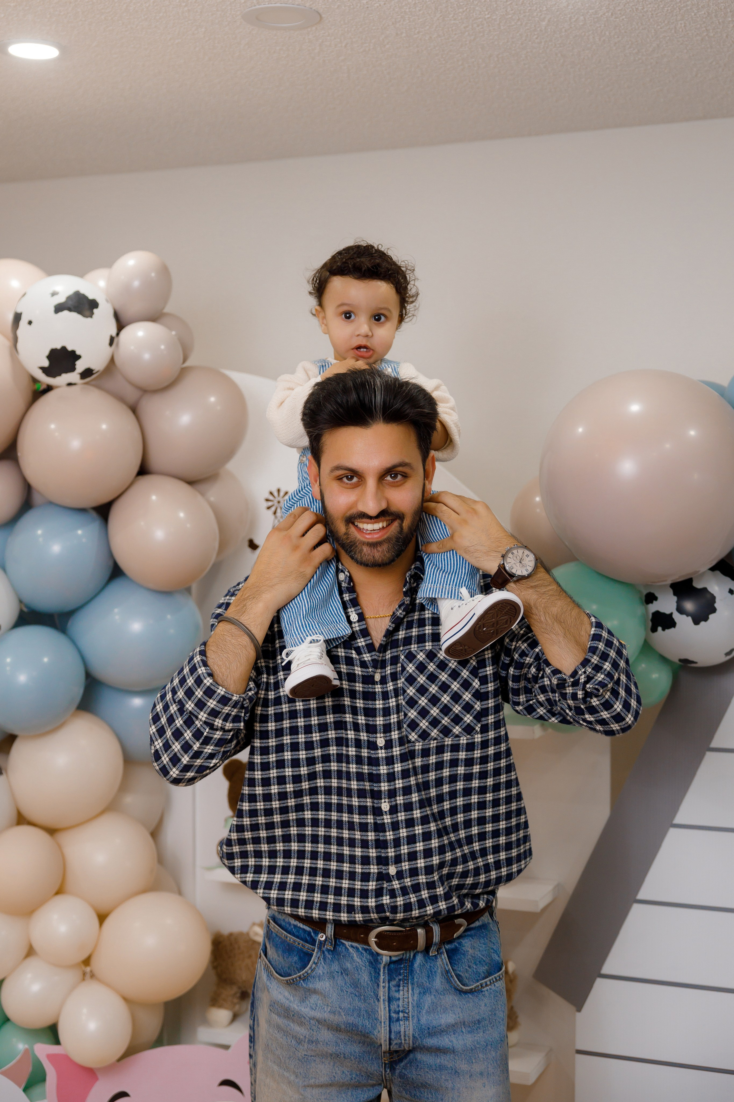 Fateh’s 1st birthday. Home