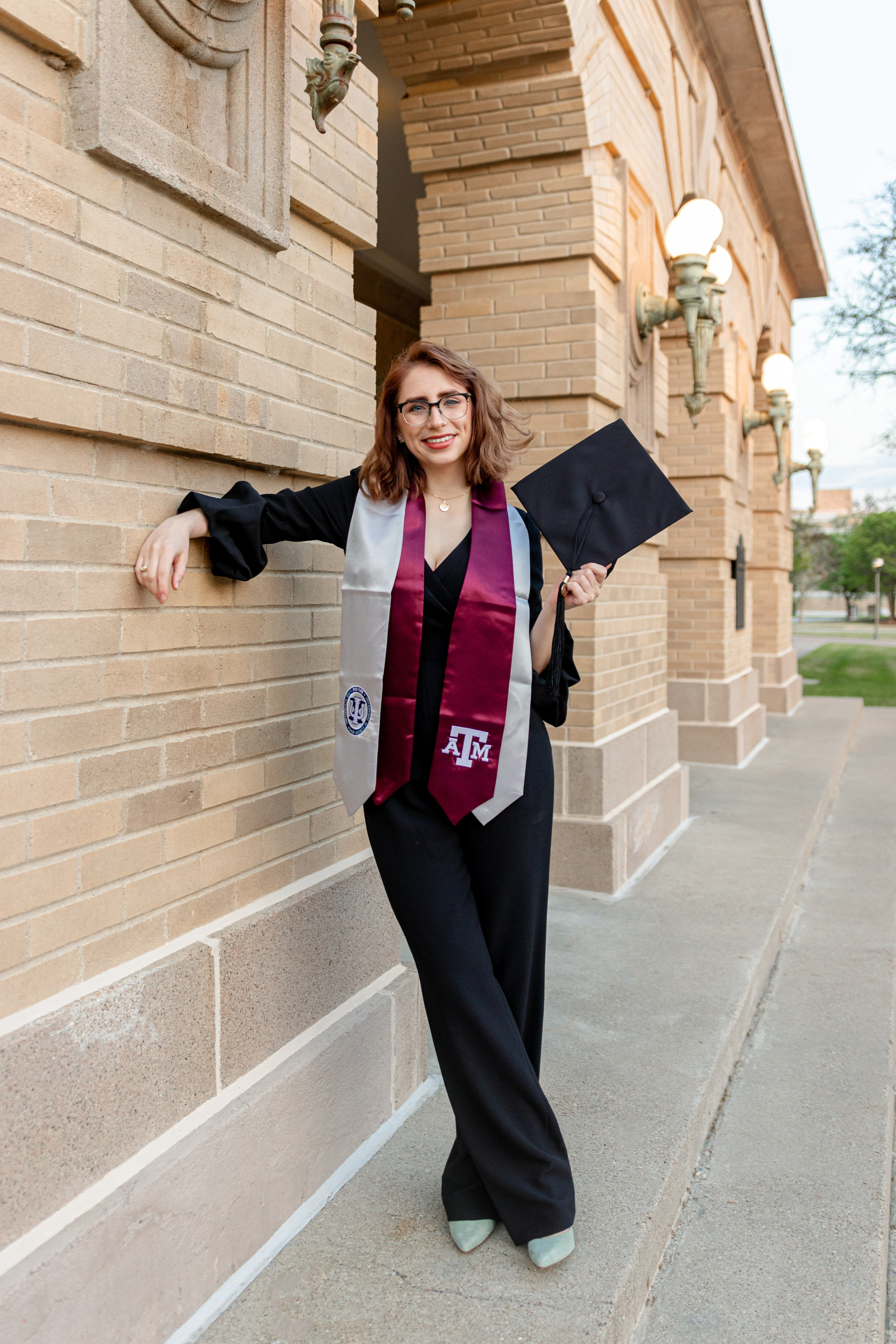 Lexie's graduation photoshoot at Texas A&M University
