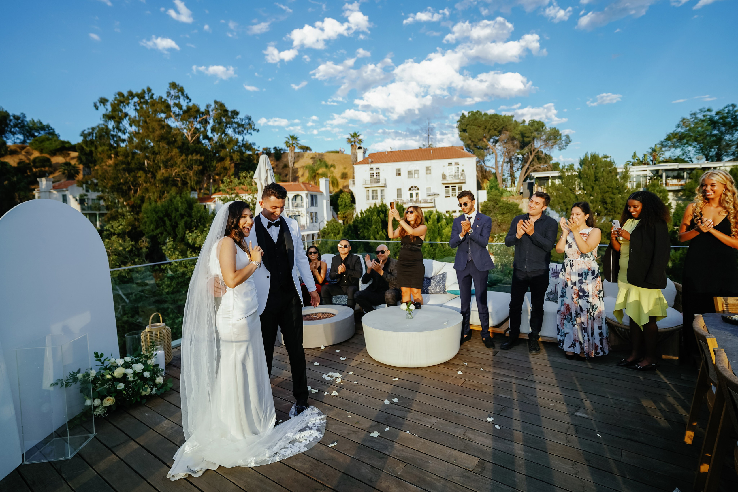 Wedding at the Hollywood Sign Venue, Los Angeles, California. Wedding Photography & Videography Team in California, Los Angeles, San Francisco, San Diego and Travel