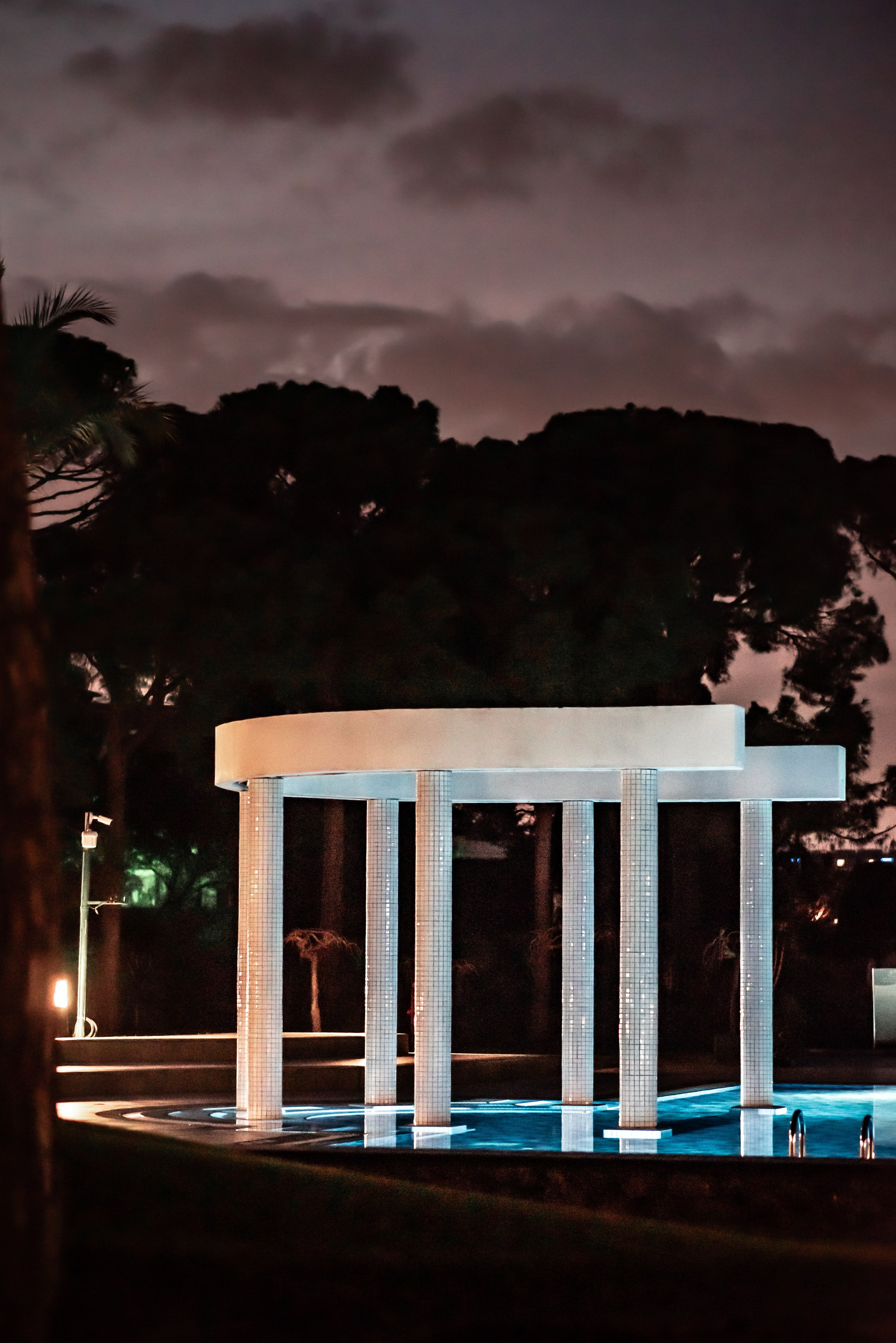 Night shot of IC Hotels Antalya, family resort in Antalya, hotel photography in Antalya