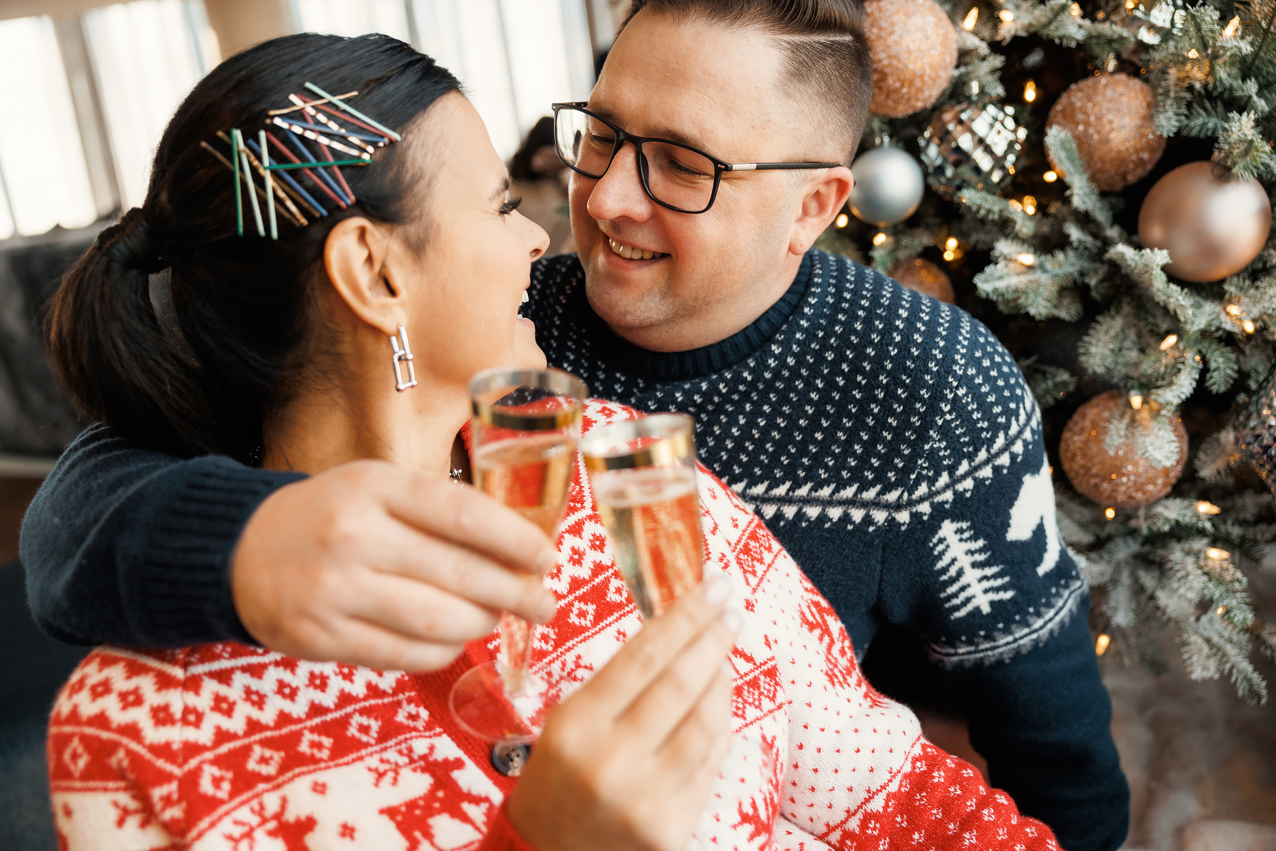 12192021 Christmas Photoshoot. Wedding family event photographer in Chicago Nick Yushevich