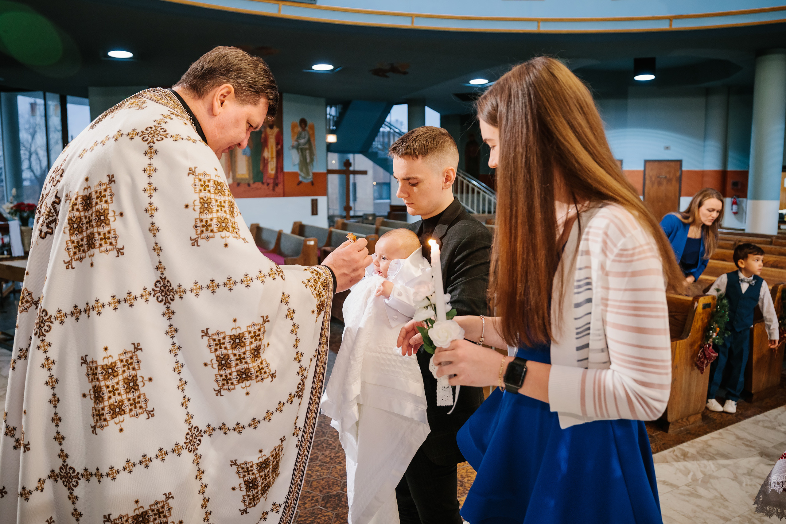 01.29.2022 Christening. Wedding family event photographer in Chicago Nick Yushevich