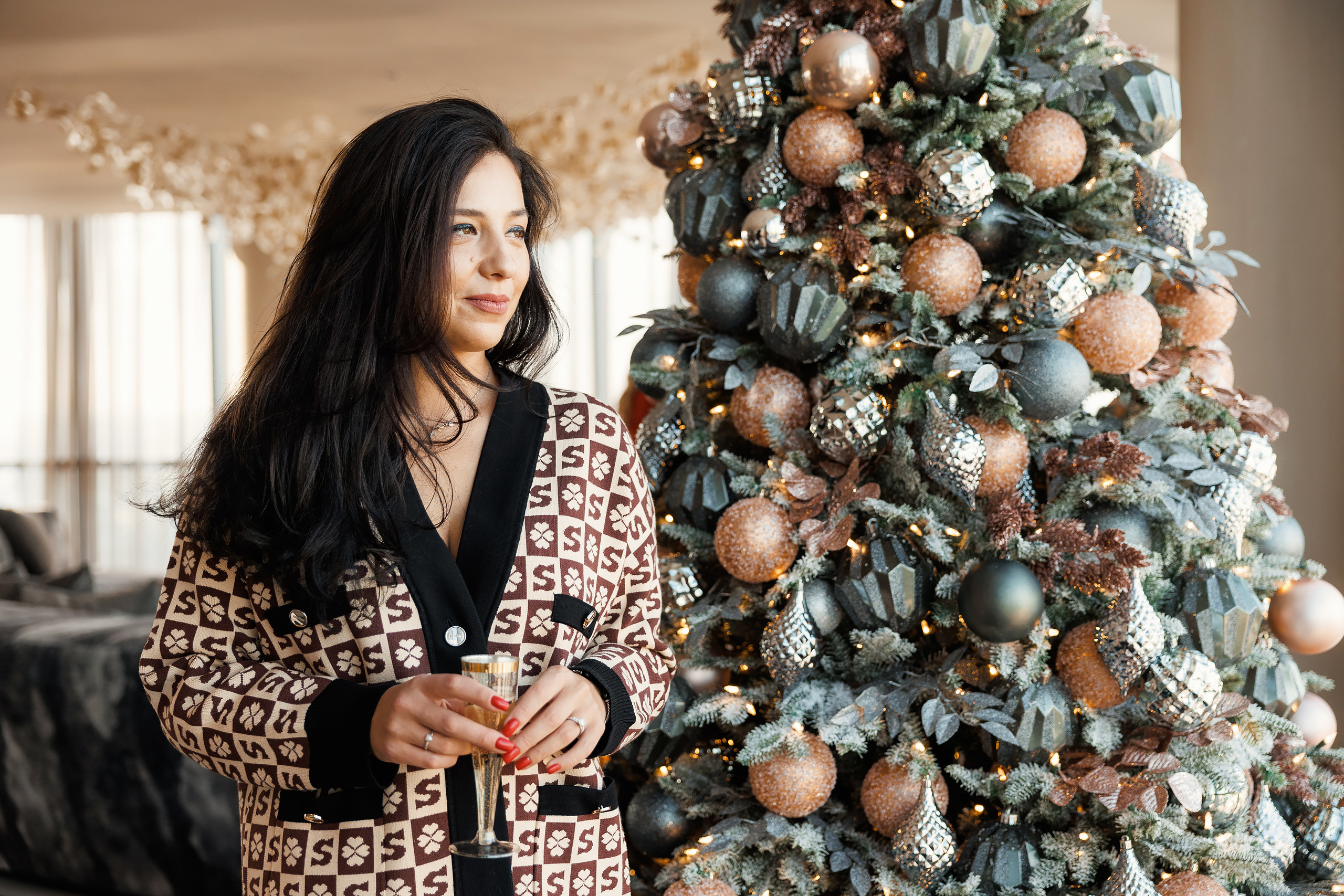 12192021 Christmas Photoshoot. Wedding family event photographer in Chicago Nick Yushevich