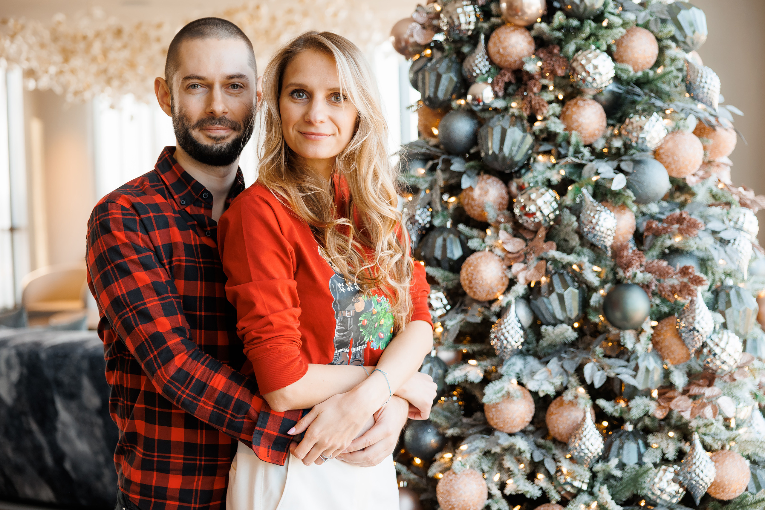 12192021 Christmas Photoshoot. Wedding family event photographer in Chicago Nick Yushevich