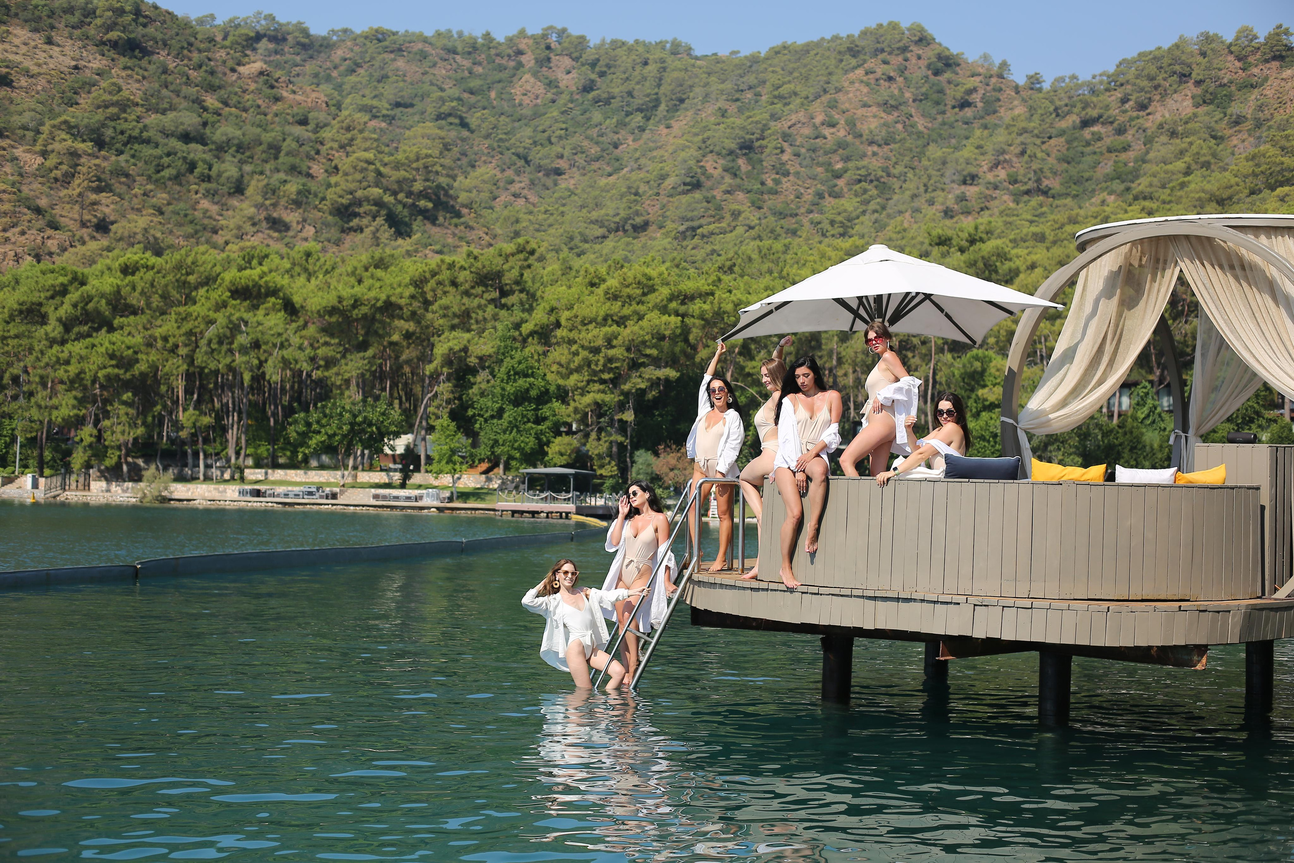 Charming girls on the boat tour. Fethiye. Professional Photographer in Alanya, Side, Belek, Antalya. Turkiye