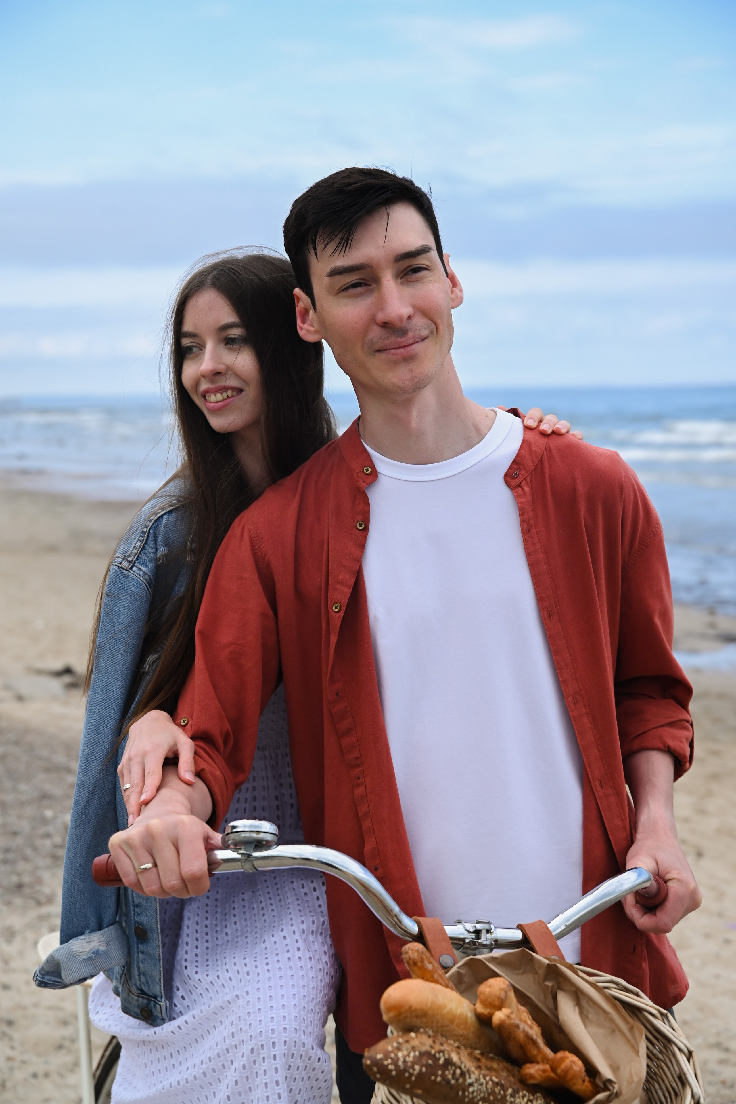 Love photography story on the riva of the see