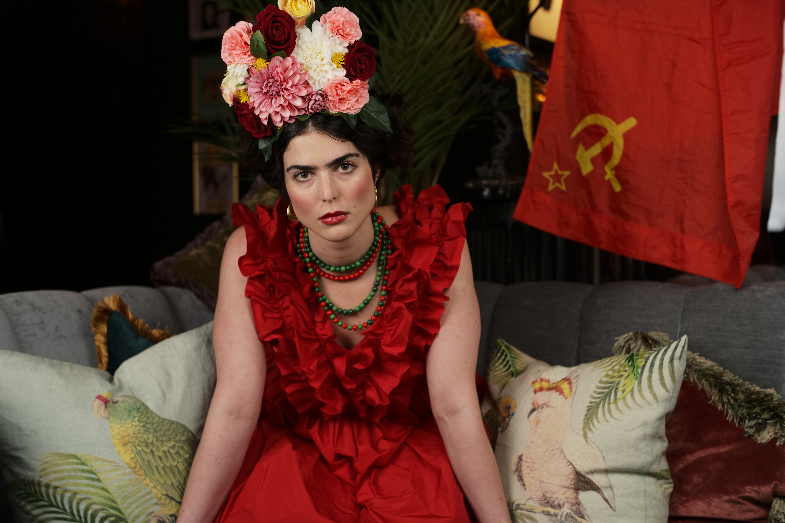 Portrett. Foto som Kunst. Anastasia Majestic Kunstkaper, Make-up Artist, Stylist