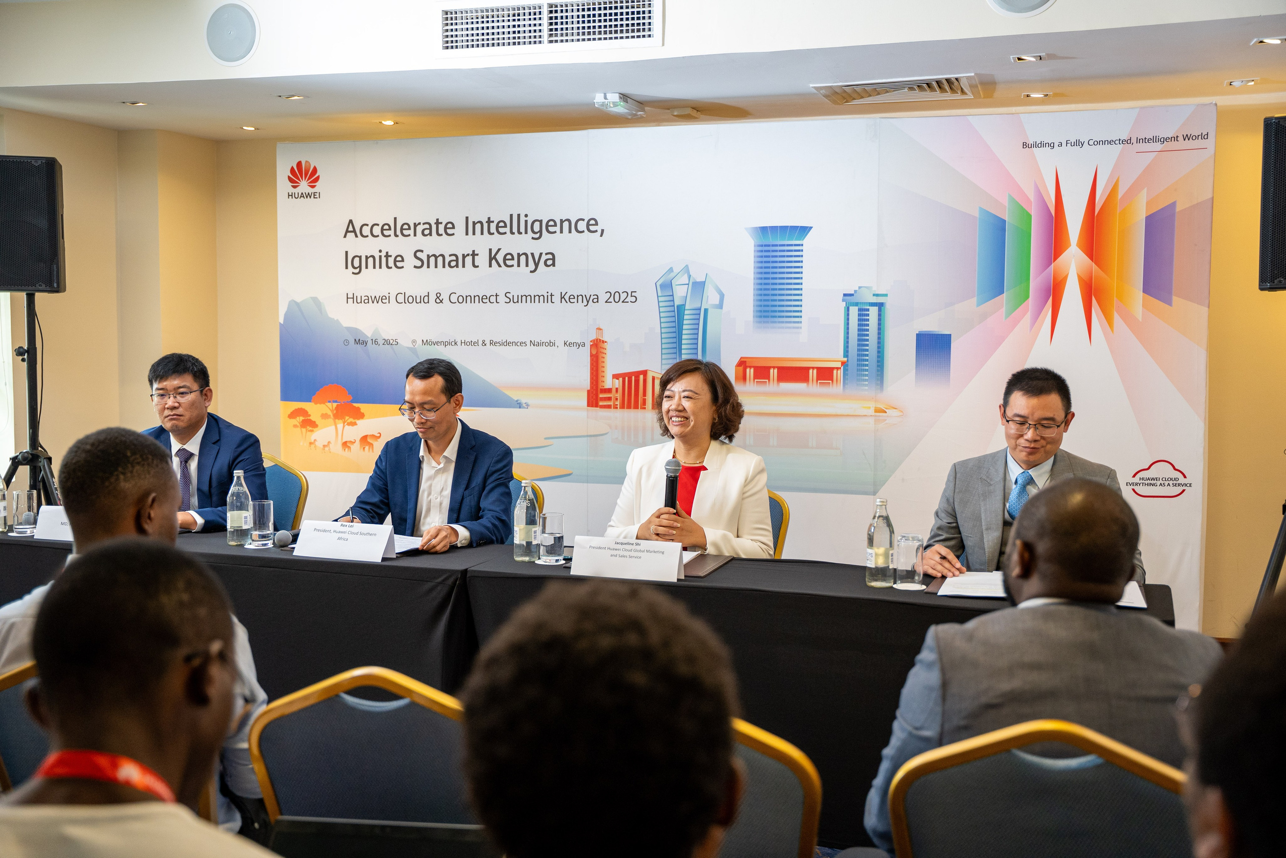 Huawei press conference at Movenpick Hotel Nairobi -corporate PR event photography