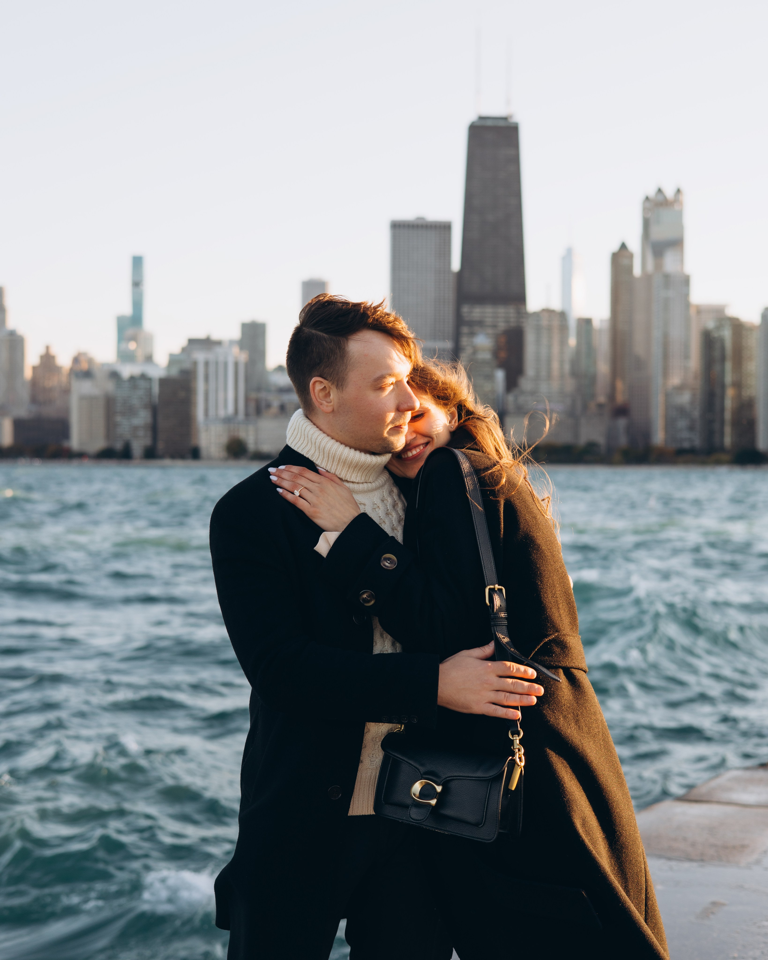 North Lake Shore Proposal — Chicago Photographer — Margarita Chudinova