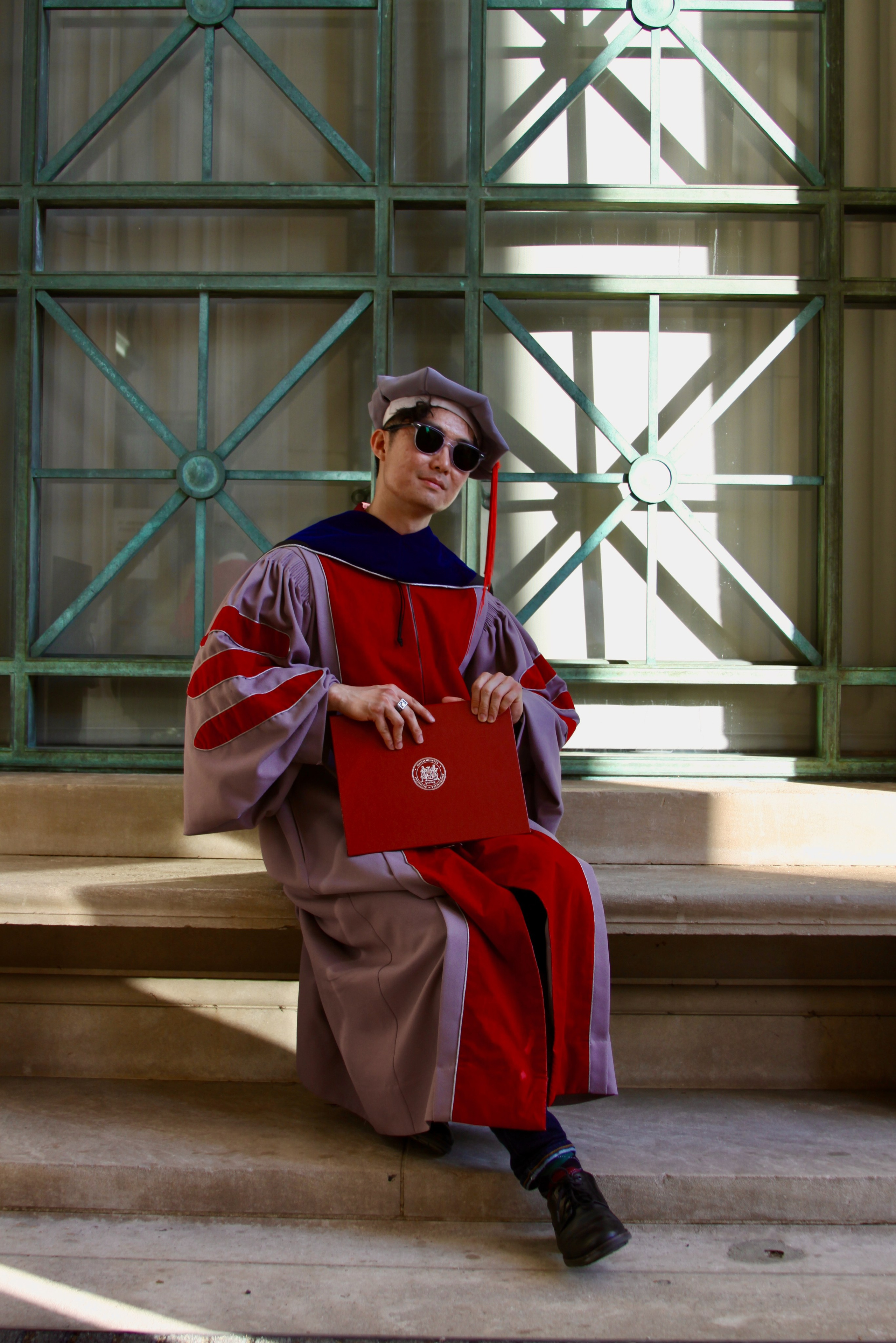 PhD graduation with Elton. Kelly Sang, graduation and portrait photographer in Boston